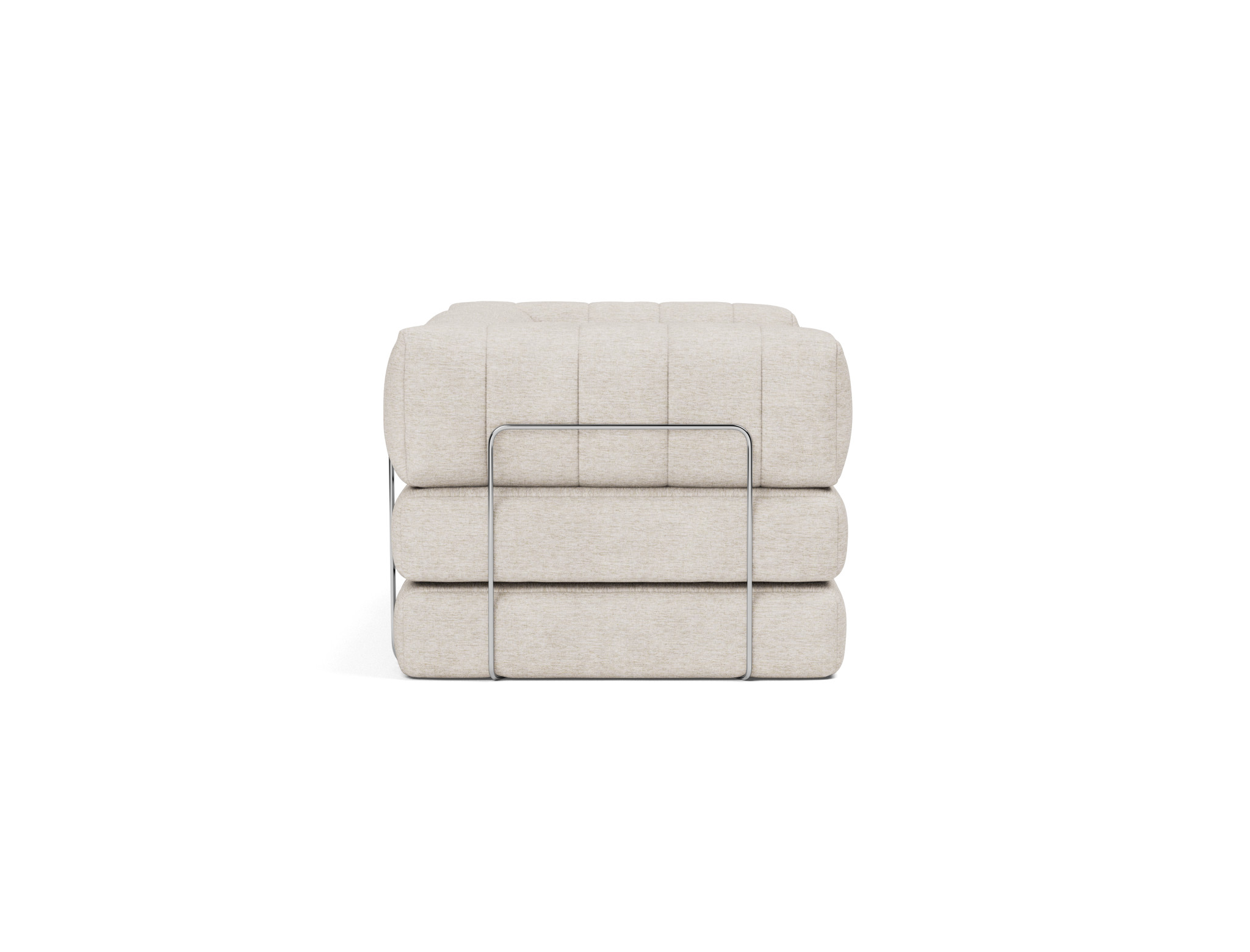 Schlafsofa CozyPad mit Armlehnen Chenille Yuveno 470-Natural