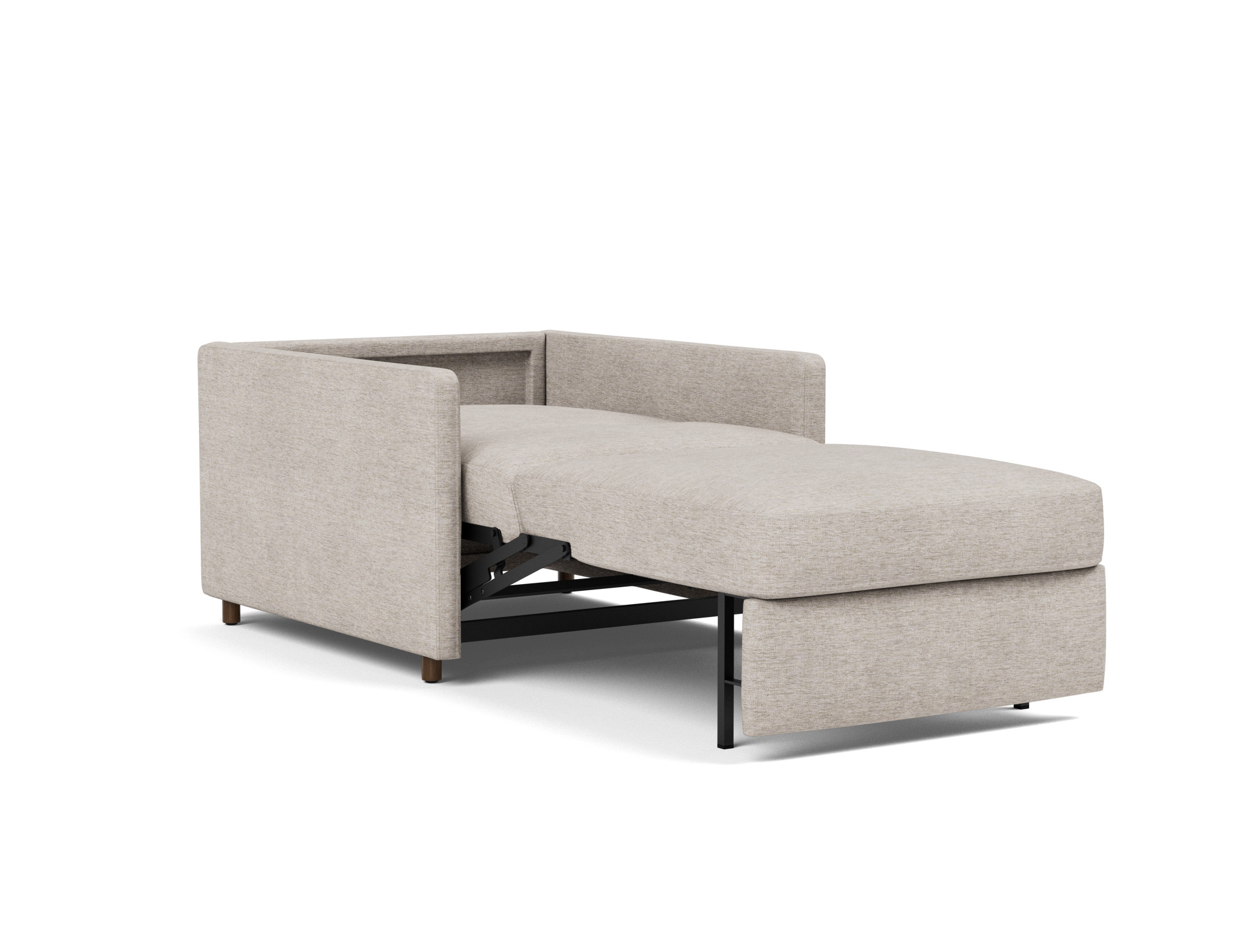 Schlafsessel Neah mit Slim-Armlehnen Chenille Yuveno 471-Sand