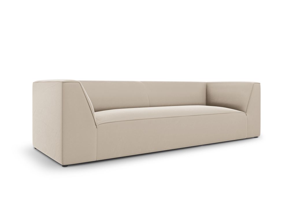 Cosmopolitan Design Sofa Siena 3-Sitzer Samt Salvador Beige