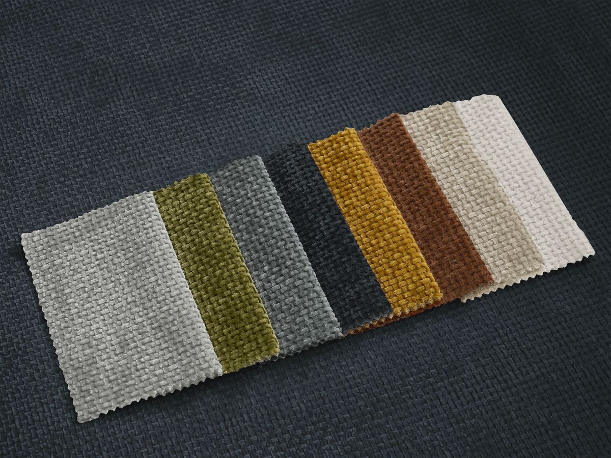 Bobochic Neyo Schlafsofa 3-Sitzer Stoff Dunkelblau