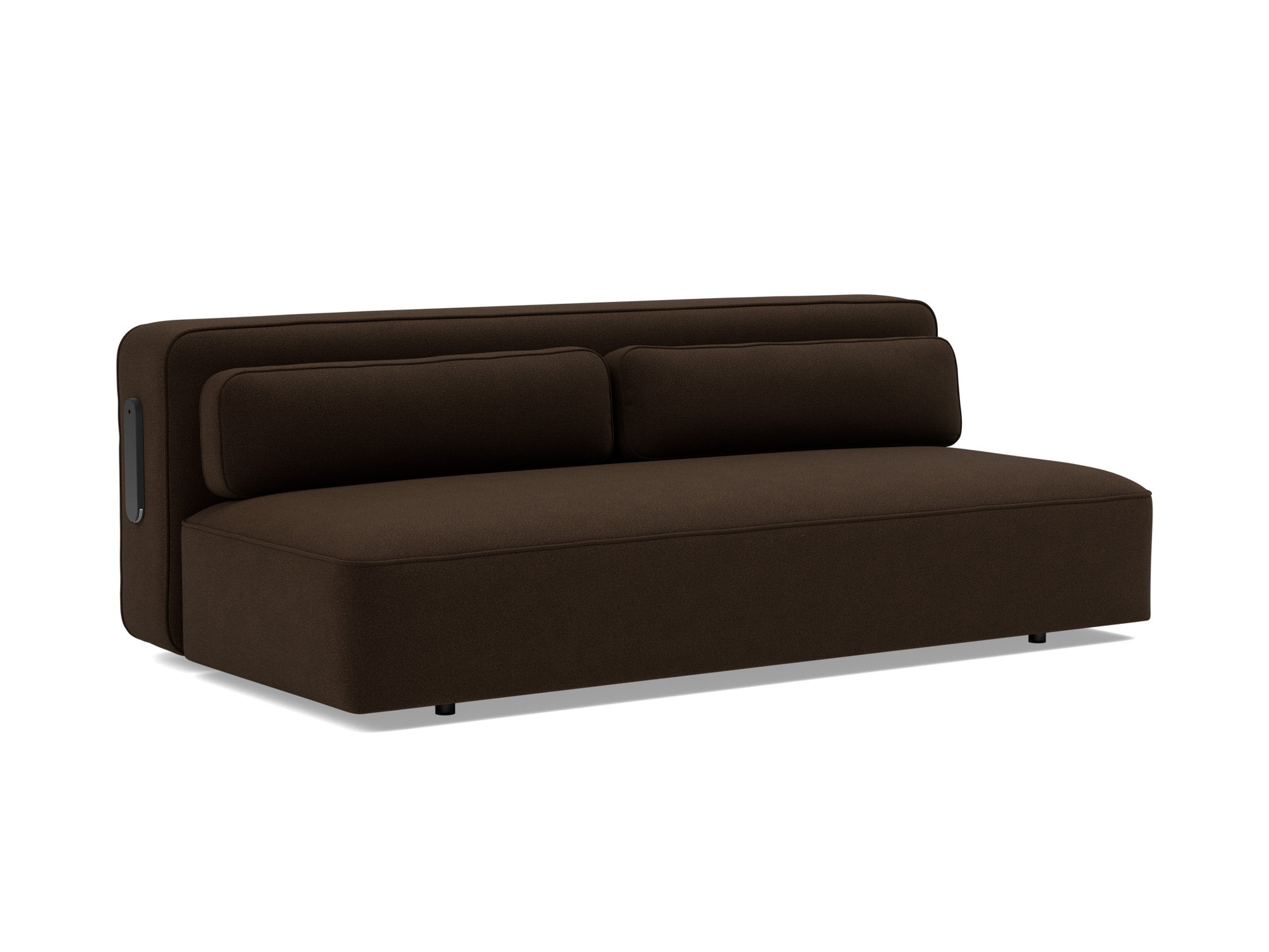 Schlafsofa Yonata Strukturierter Stoff Taura 358-Chocco