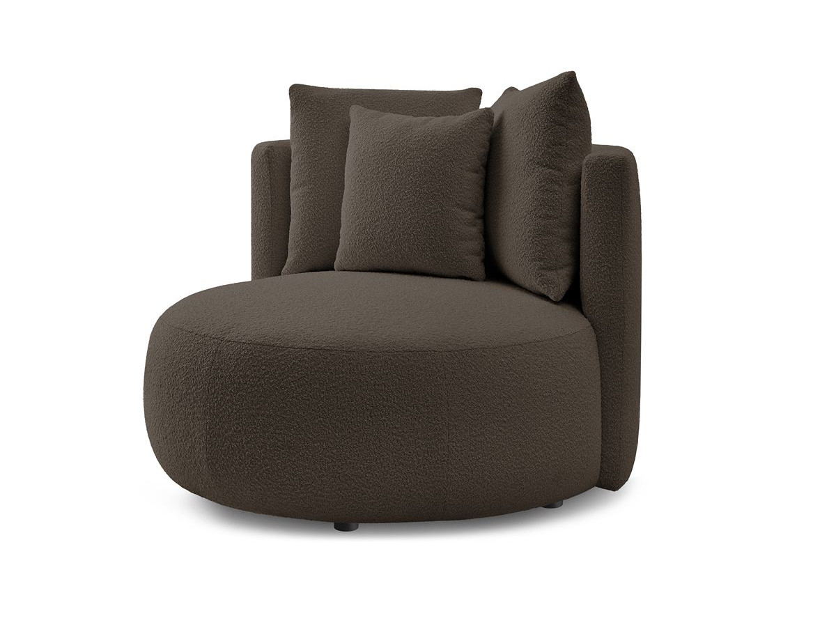 Bouclé-Stoff · Braun