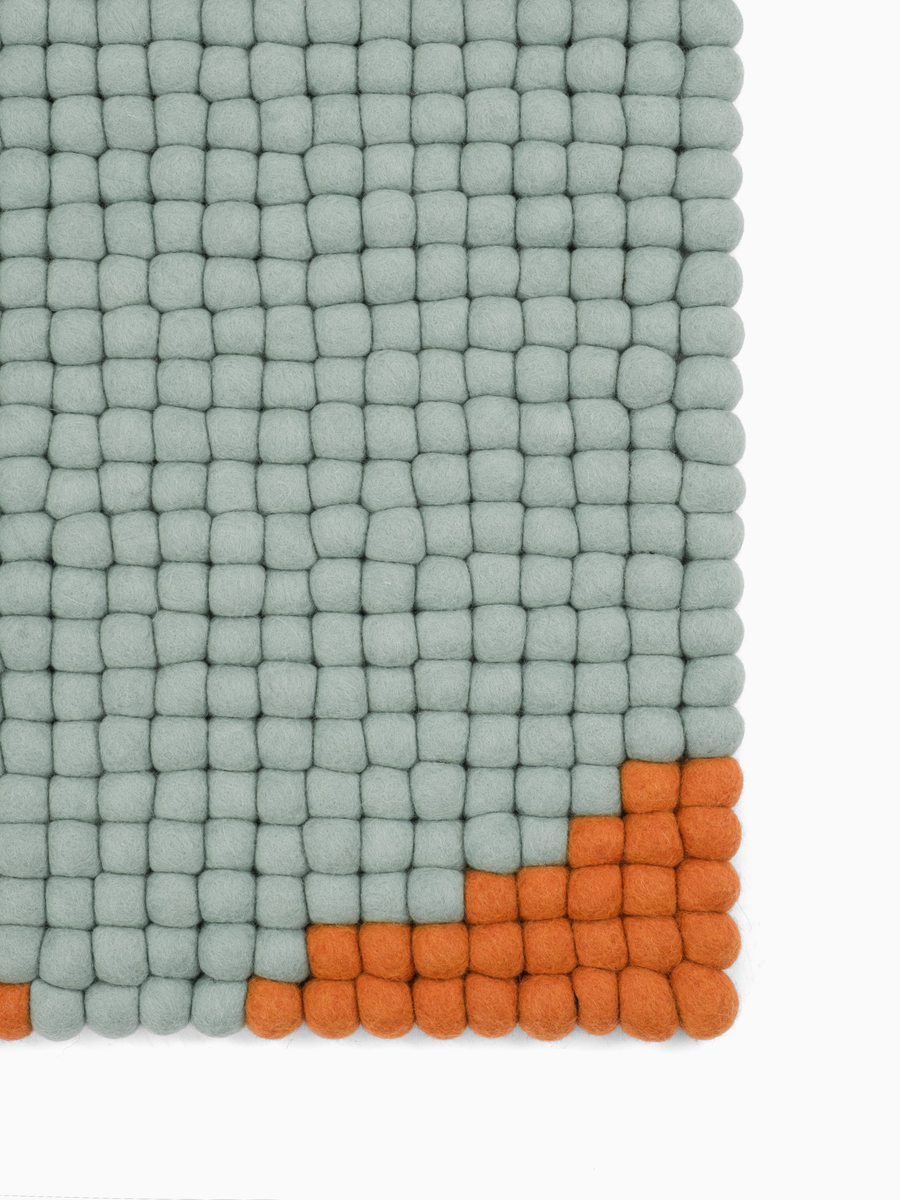 myfelt Anny Filzkugelteppich Türkis