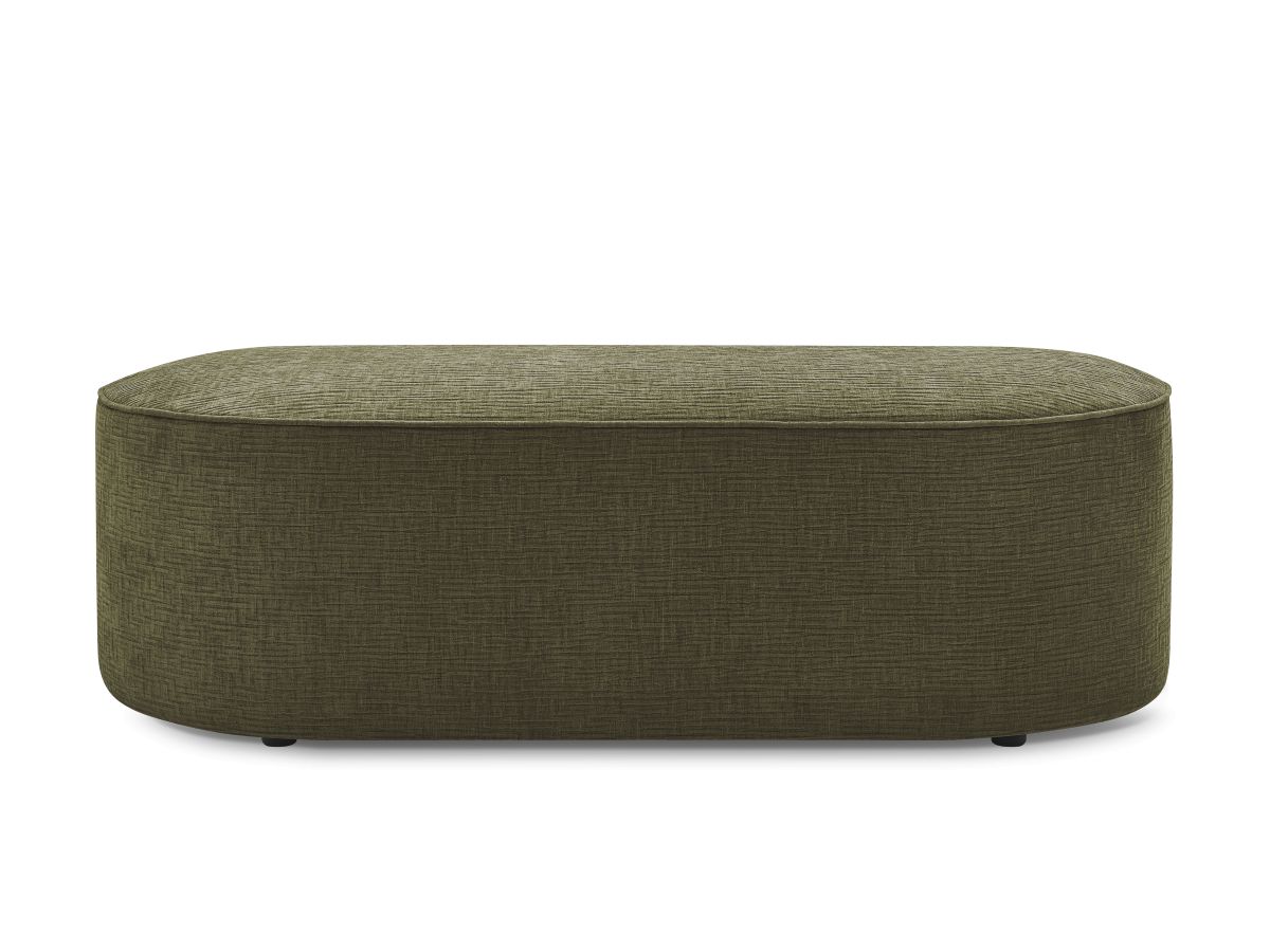 Bobochic Rousseau Pouf Strukturstoff Grün