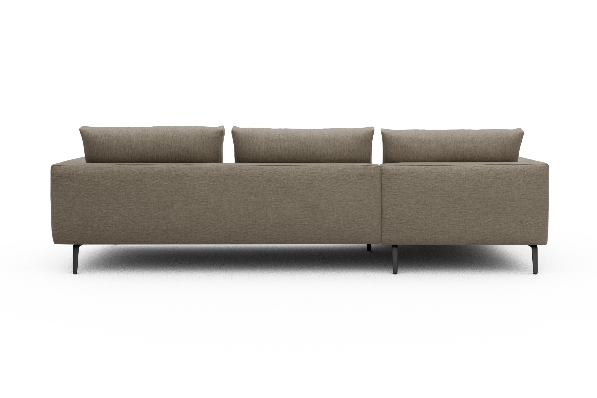 Ecksofa Karl Chaiselongue links mit 2,5-Sitzer Smooth-Belge