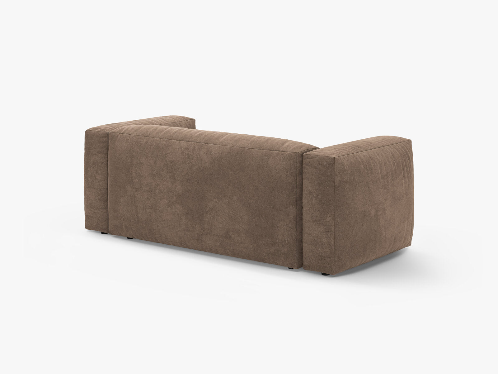 Micadoni Martina Sofa 2-Sitzer Samt Vogue Dunkelbeige