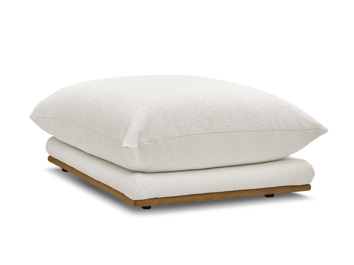 Bouclé-Stoff · Weiß
