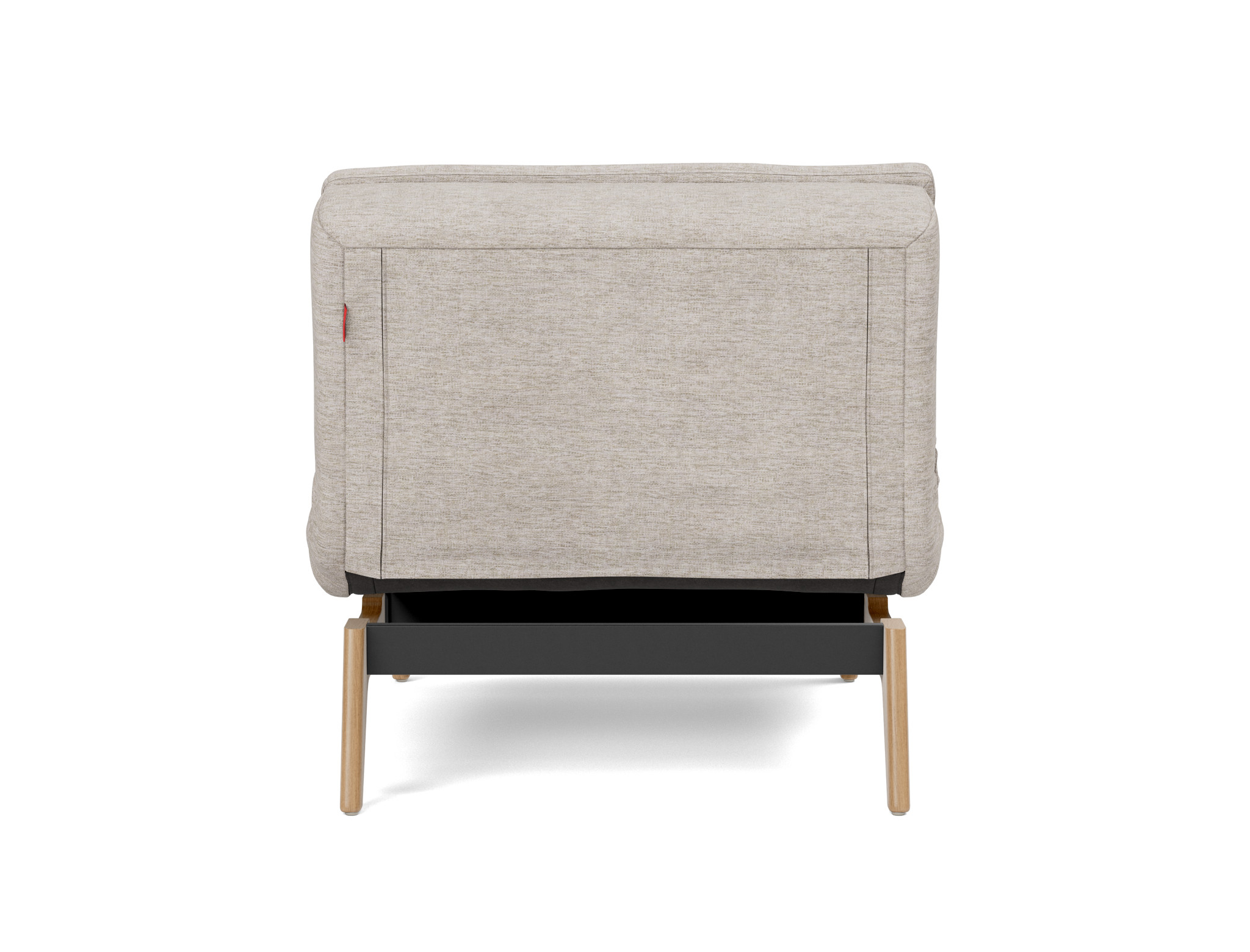 Sessel Dublexo Chenille Yuveno 471-Sand Beine Eiche