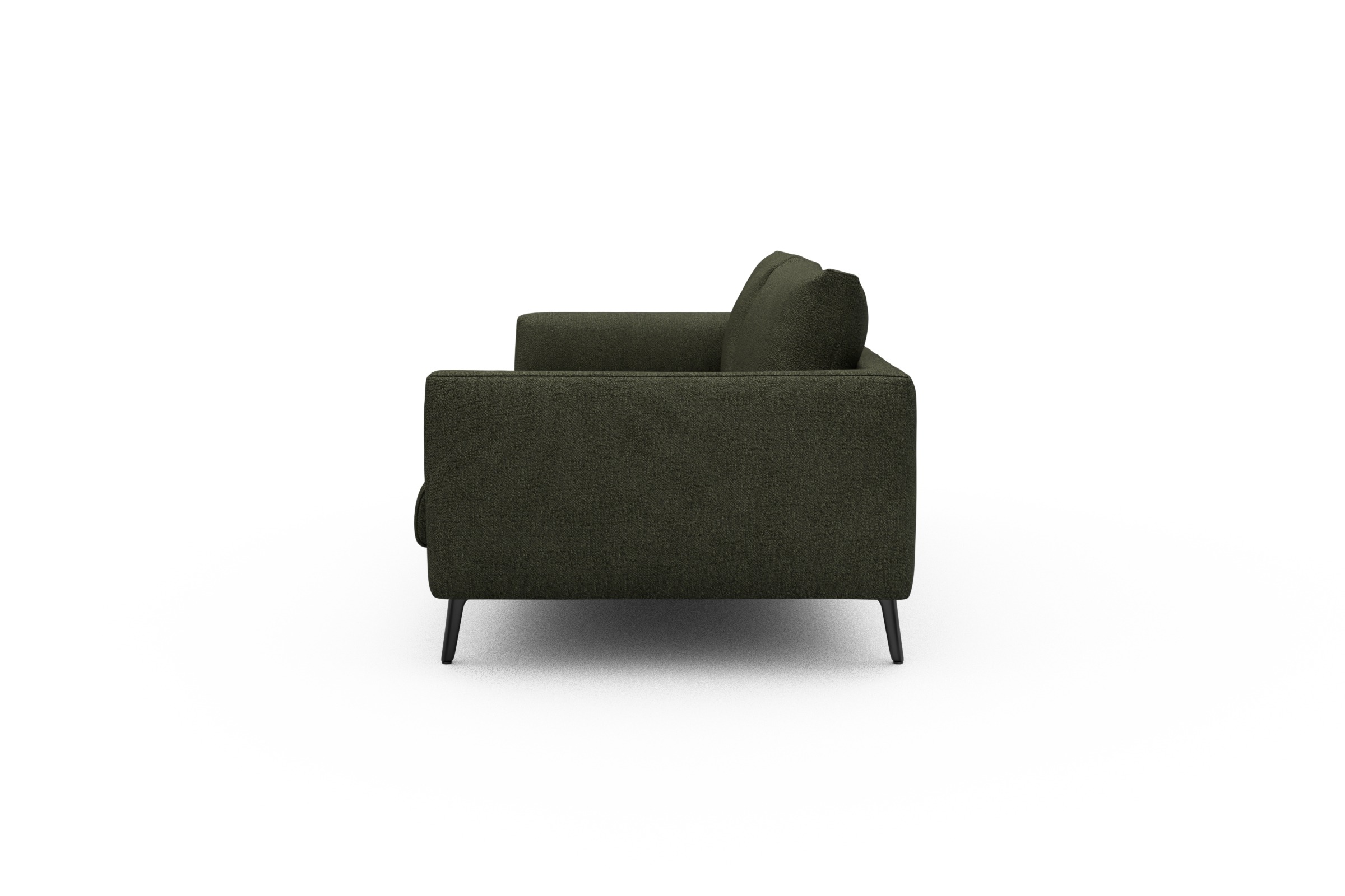 Sofa Karl 3-Sitzer Boucle-Forest-Green