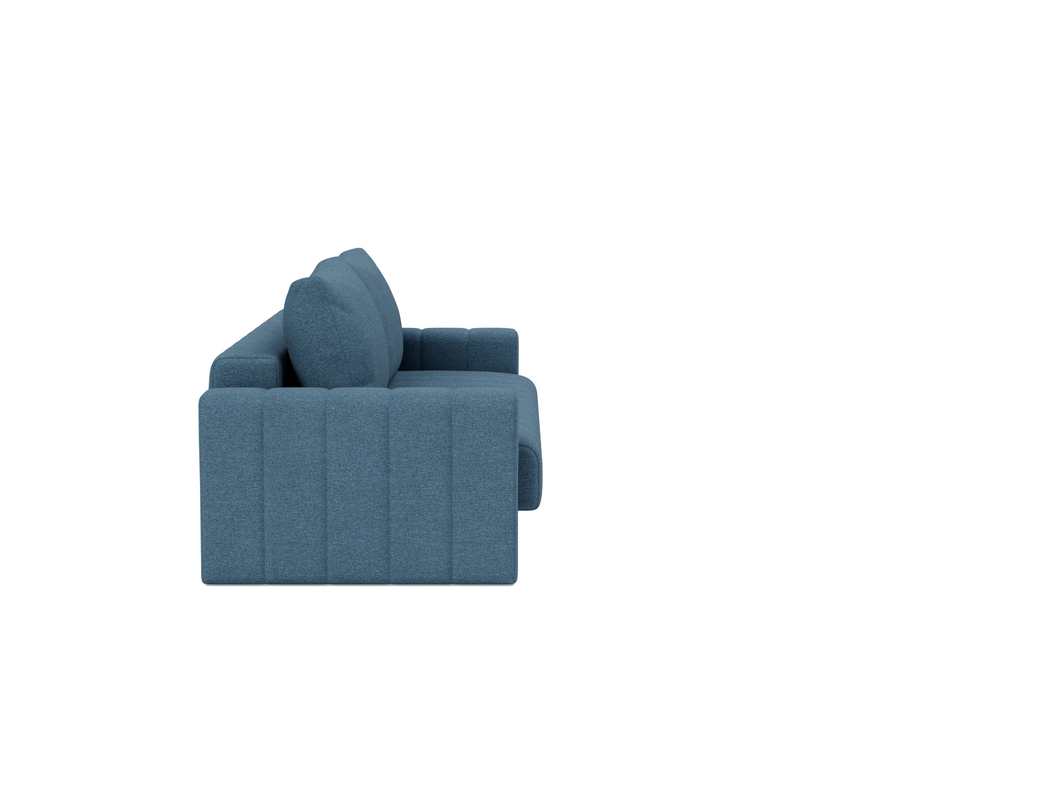 Schlafsofa Akello mit Armlehnen Strukturierter Stoff Weda 302-Weda-Blue