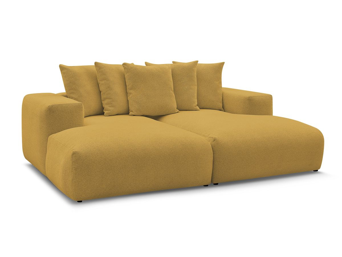 Bobochic Voltaire Sofa 4-Sitzer 248 × 170 cm Melange-Stoff Gelb