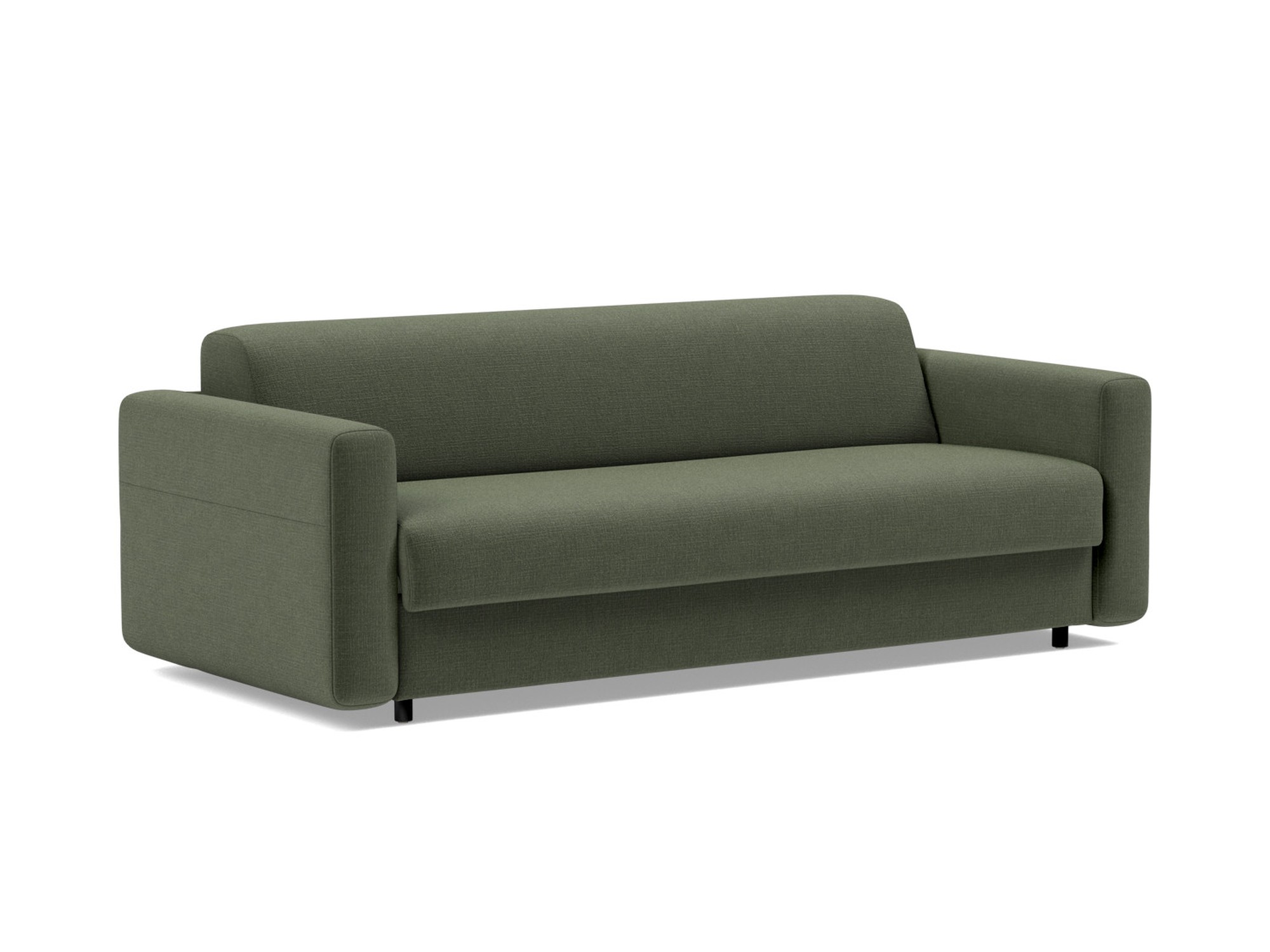 Schlafsofa Killian mit Memory-Matratze 160 Chenille Esina 413-Olive-Green