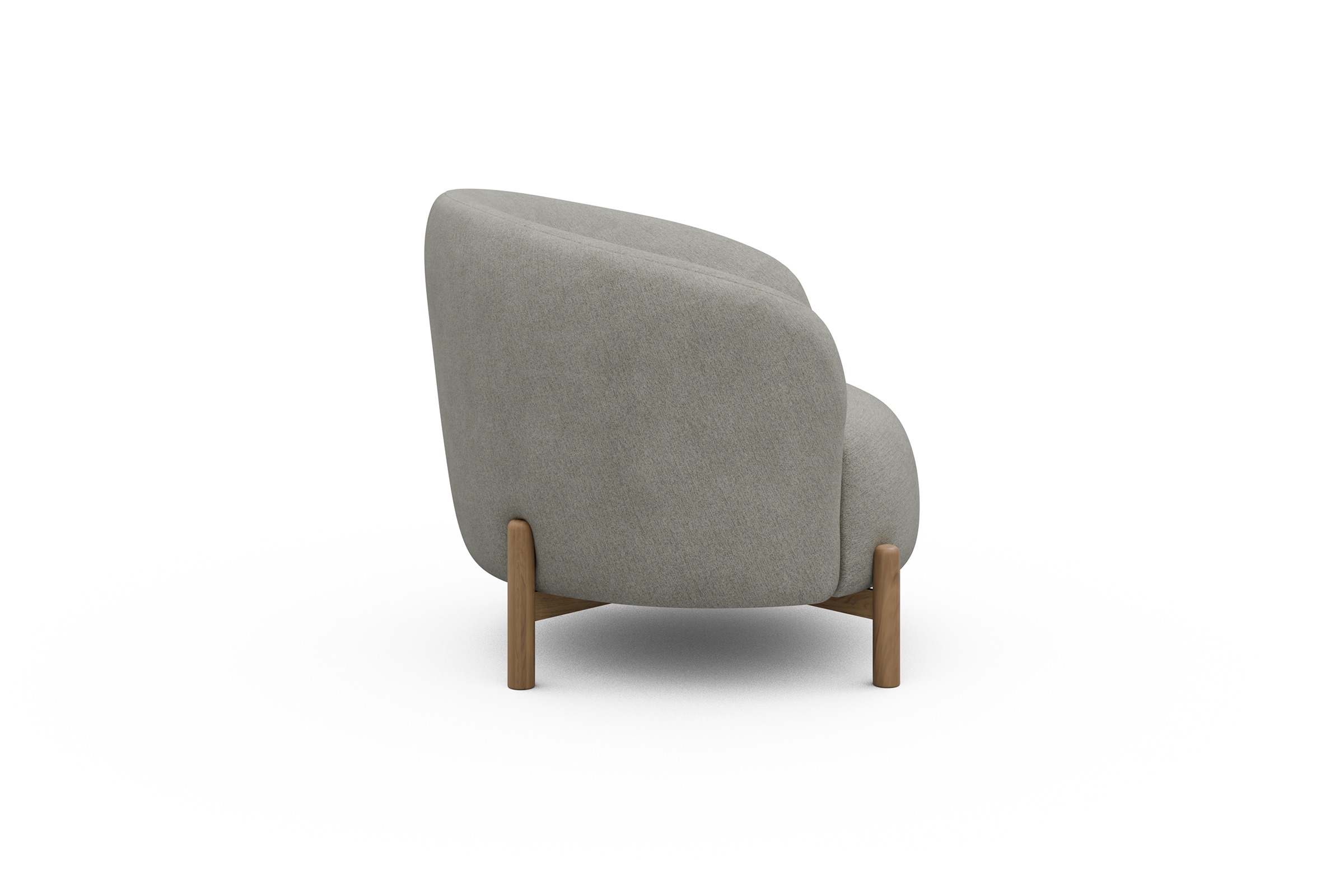 Sessel Ronda Holzbeine Eiche Natur Carreno-Moon-Stone-White