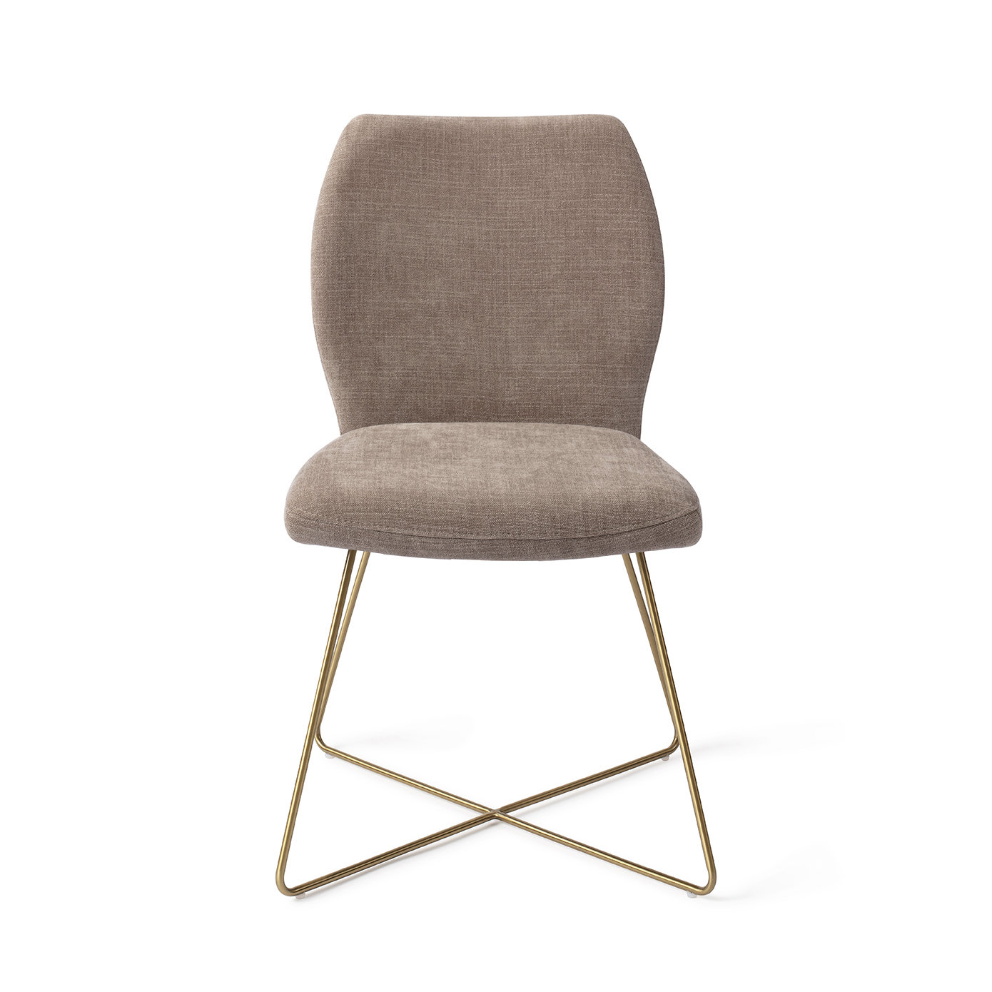 Jesper Home Esszimmerstuhl Ikata Mocha Mist Cross Gold
