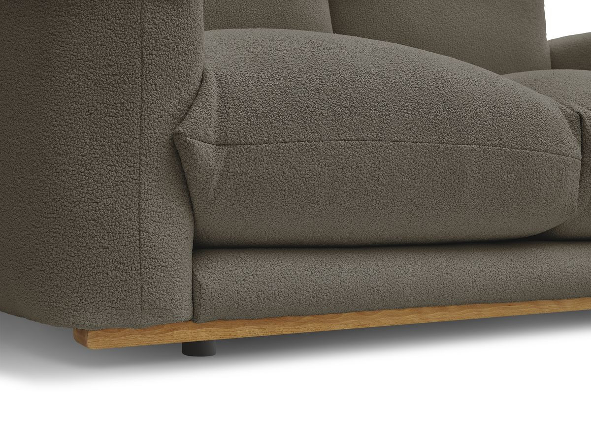 Bobochic Ernest Sessel Bouclé-Stoff Braun