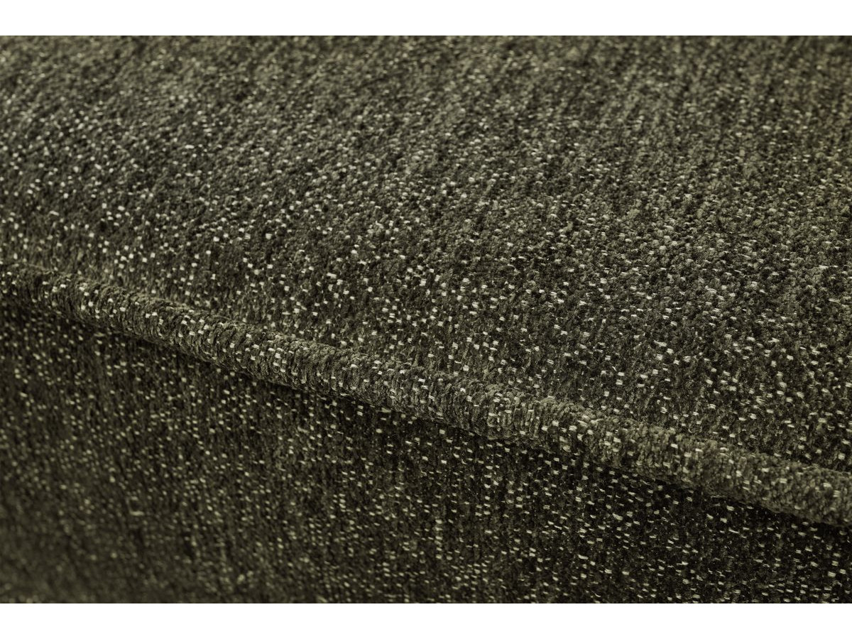 Bobochic Emile Schlafsofa 3-Sitzer mit Bettkasten Melange-Stoff Grün