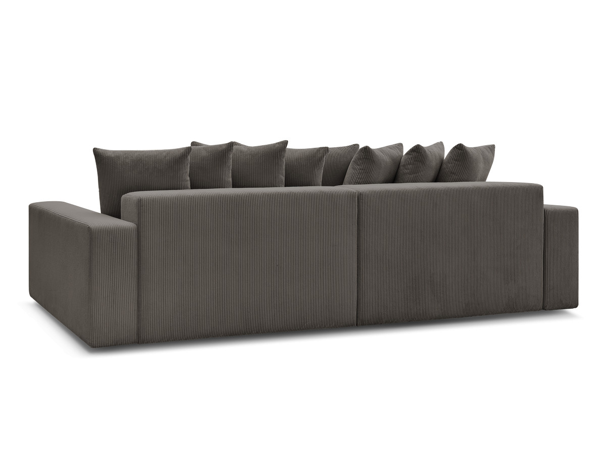 Bobochic Enore Ecksofa 330 × 157 cm Cordsamt Taupe Ecke rechts