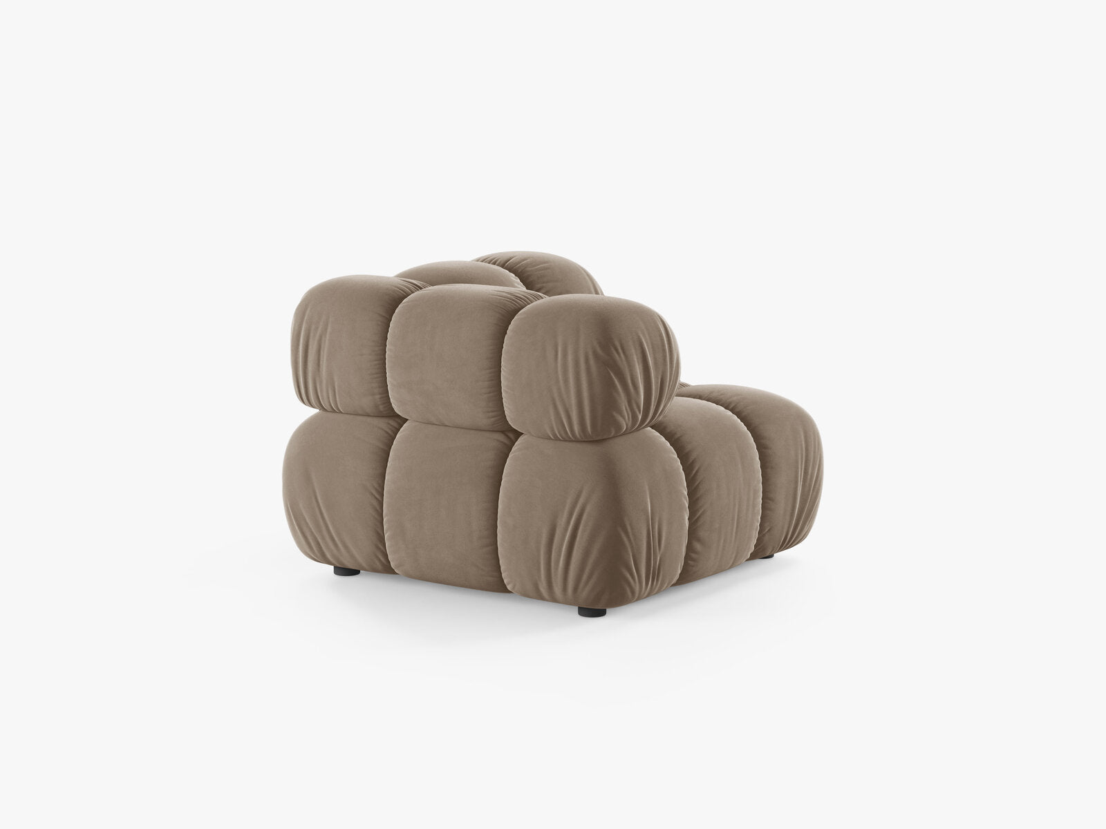 Micadoni symmetrisches Eckmodul Bellis Samt Bluvel Cappuccino