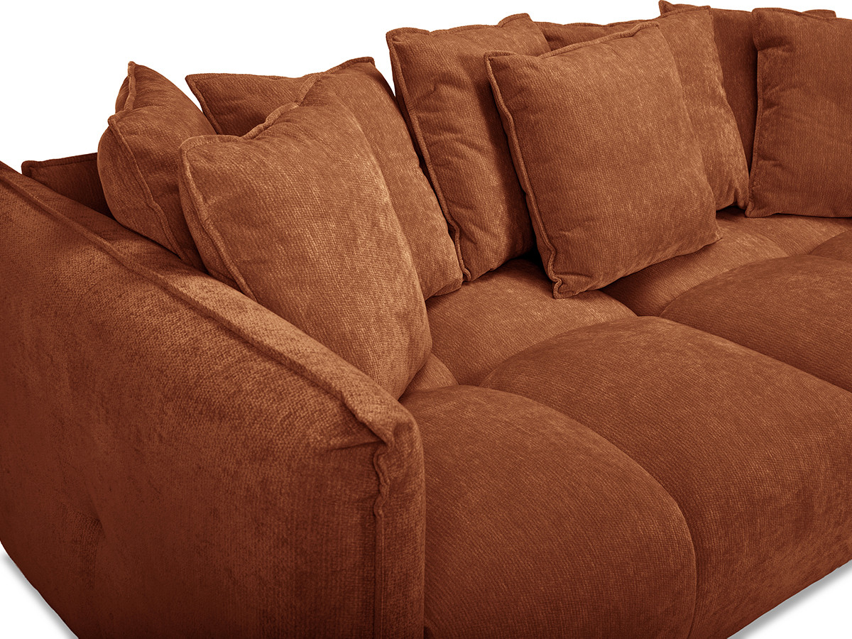 Bobochic Harlem Sofa 3-Sitzer Stoff Orange
