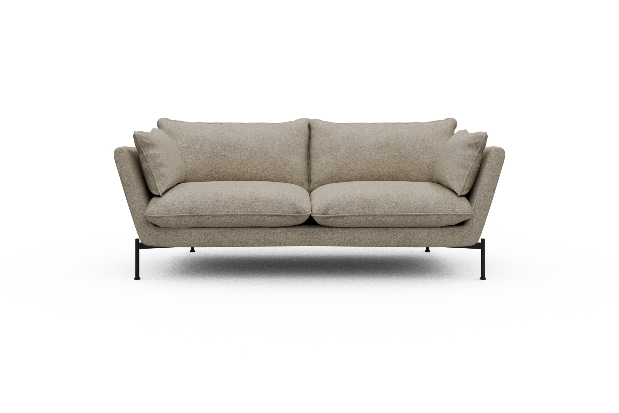 Skandi Home Sofa Anton PREMIUM 2-Sitzer Boucle-Beige moebelfaktor