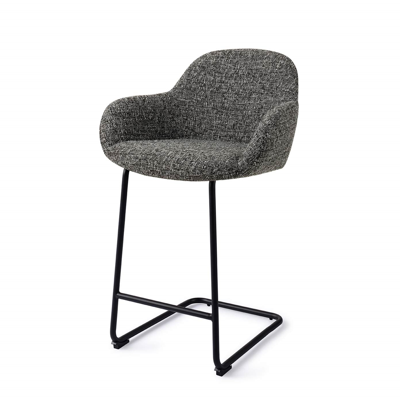 Jesper Home Barhocker Kushi Skyfall Arch Schwarz Barhöhe (75cm)