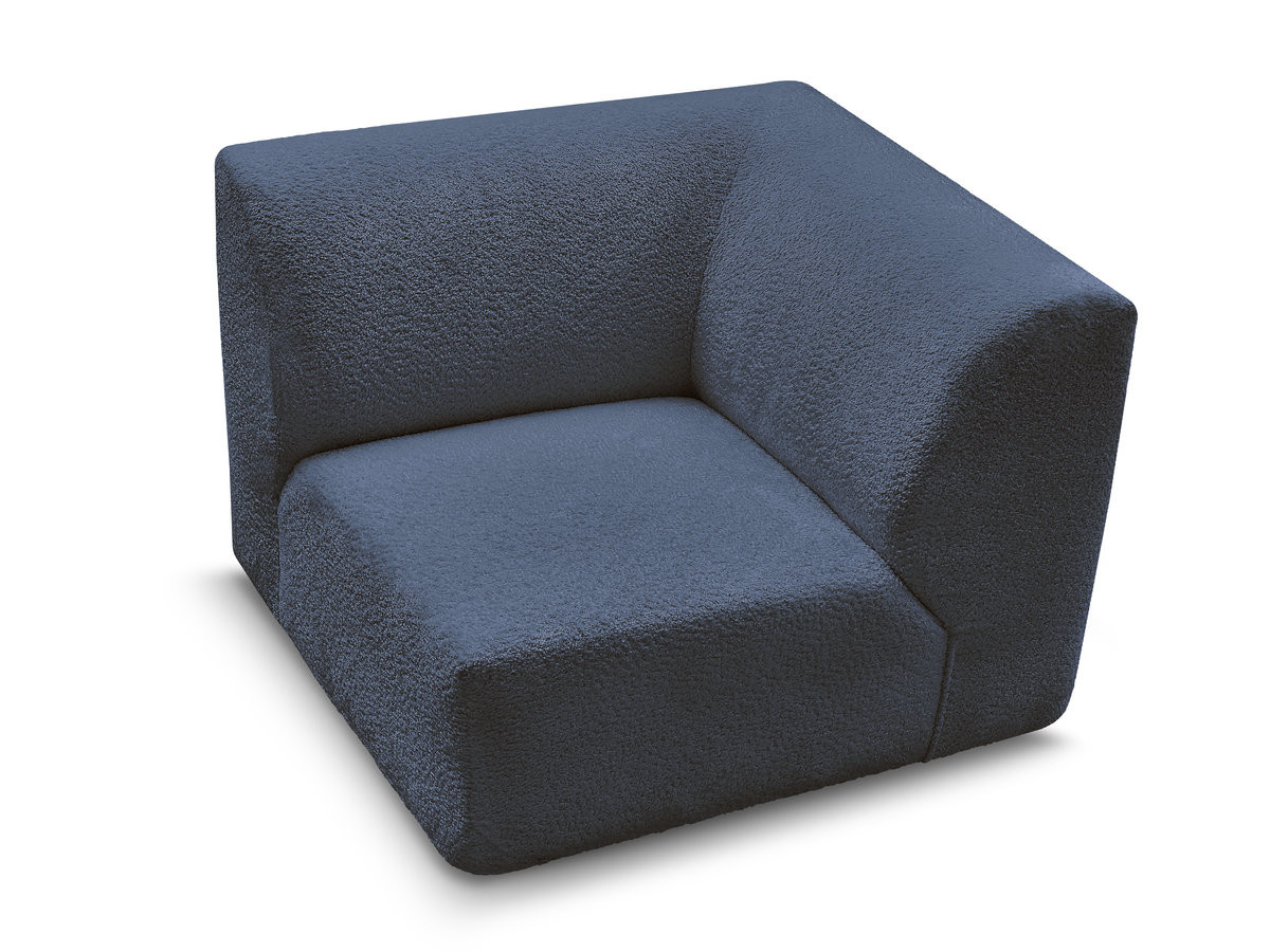 Bobochic Anda Sofa 1-Sitzer Chenille Dunkelblau
