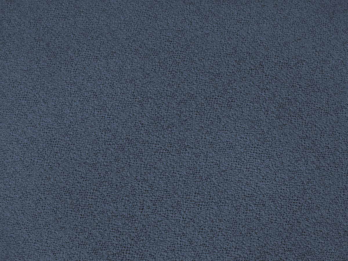Bobochic Voltaire Sofa 5-Sitzer mit Pouf Melange-Stoff Dunkelblau