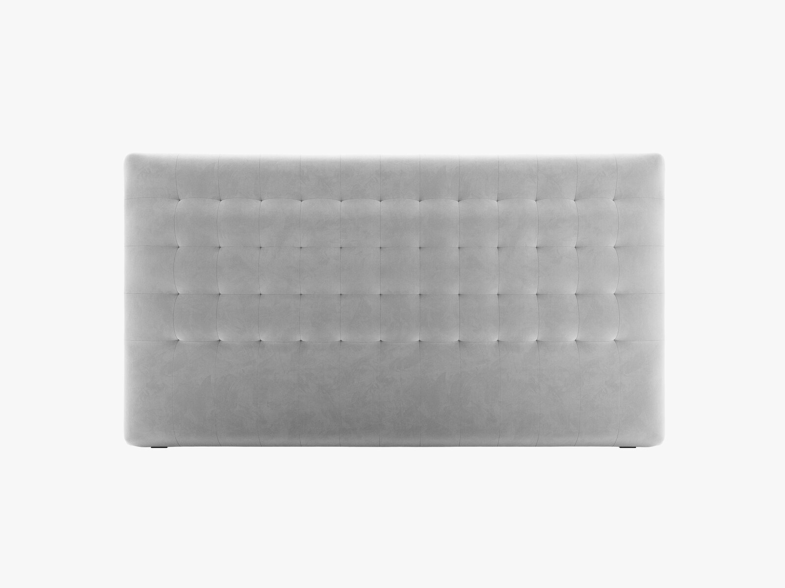 Micadoni Nova Samtiger Kopfteil 120 cm (H 95 cm) Samt Paris Hellgrau 180x95