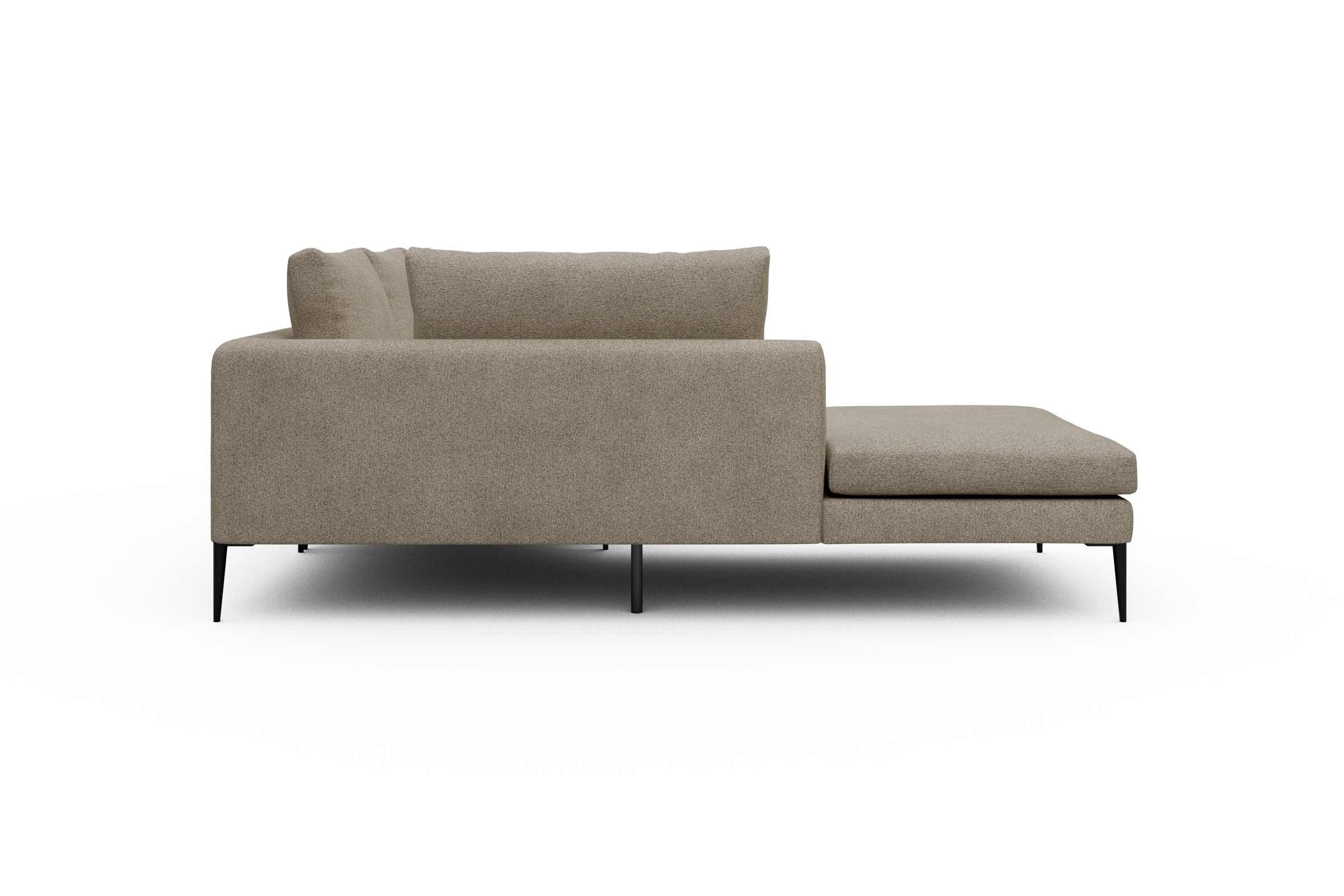 Ecksofa Paul Relax-Ecke links mit 2-Sitzer Boucle-Beige
