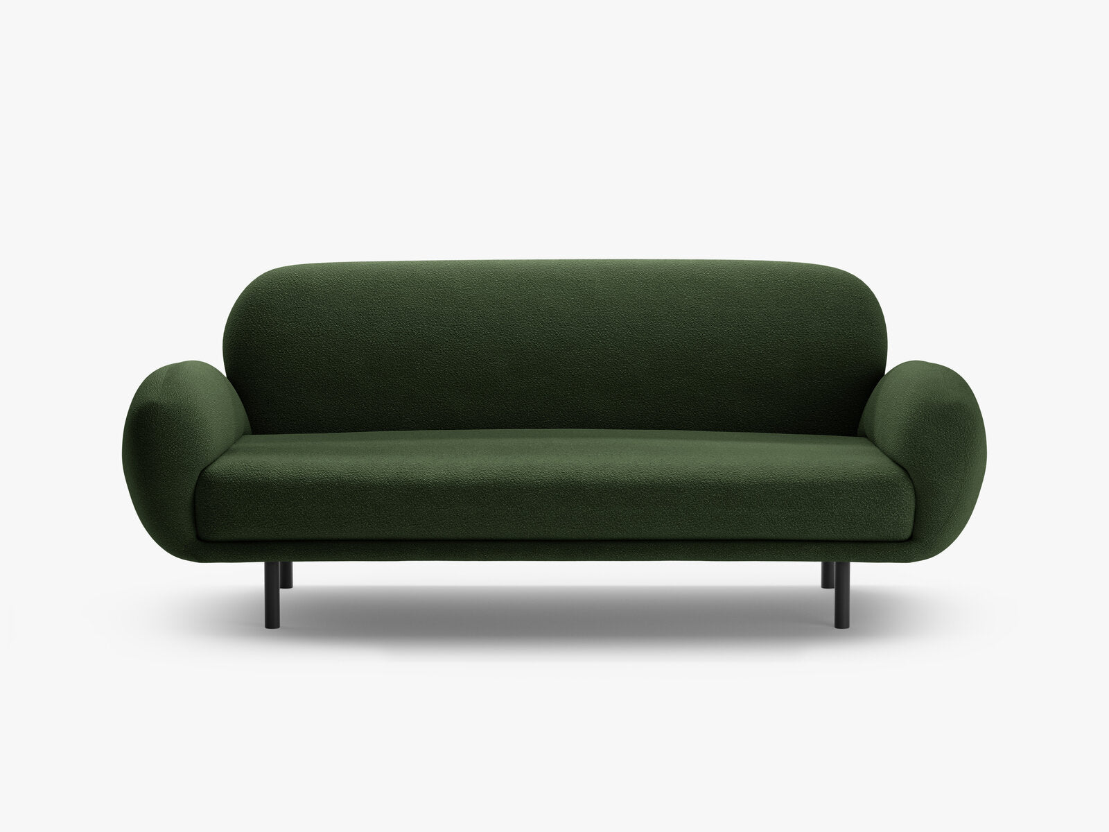 Micadoni Sofa Poppy 2-Sitzer große Version Boucle Baloo Grün