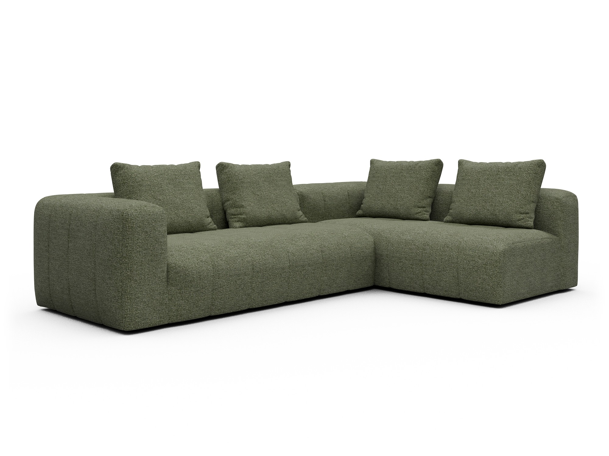 Hugo 2x 2,5-Sitzer Armlehne links Carreno-Vivid-Green moebelfaktor