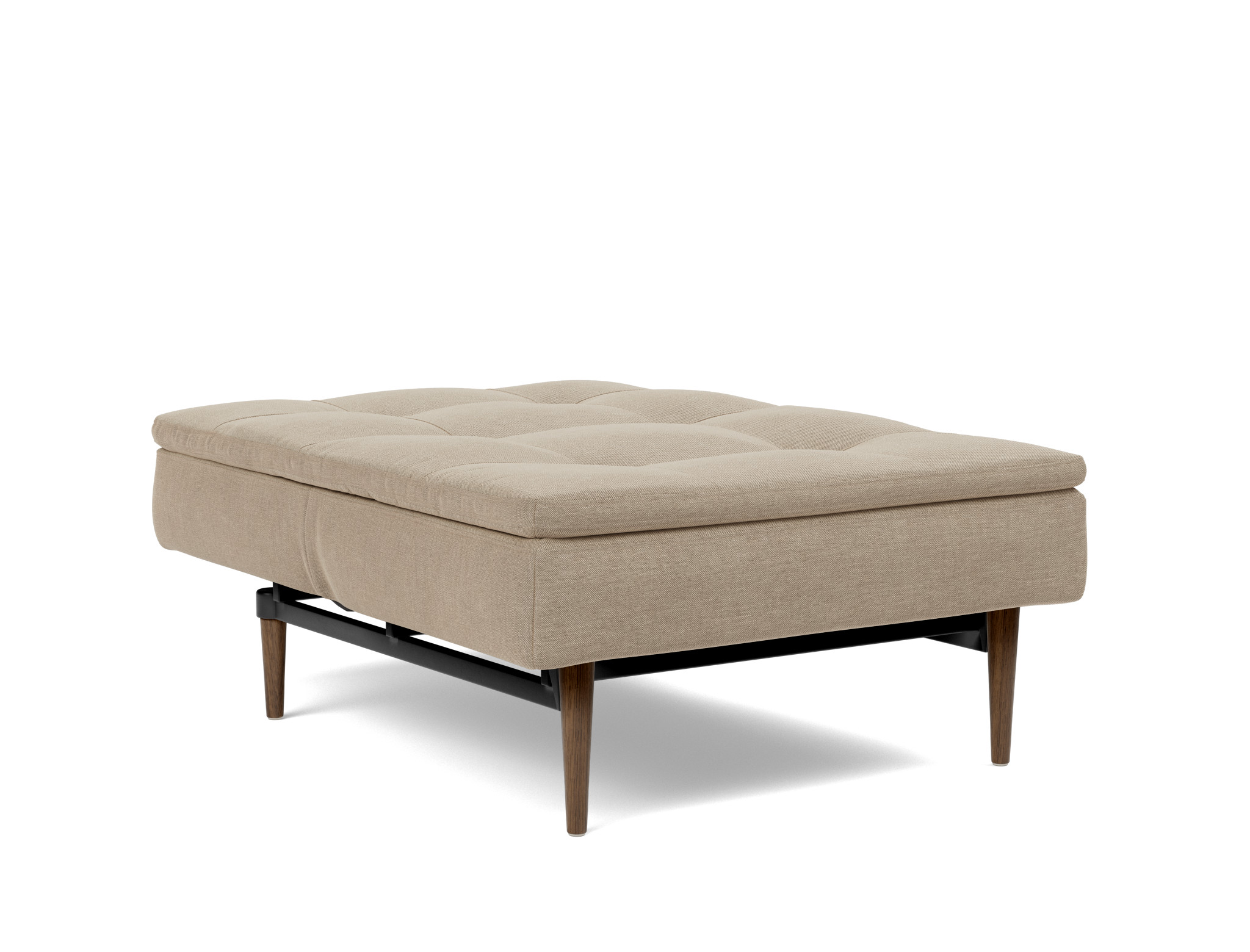 Sessel Dublexo Flachgewebe Phobos 587-Mocha Beine Styletto Eiche dunkel