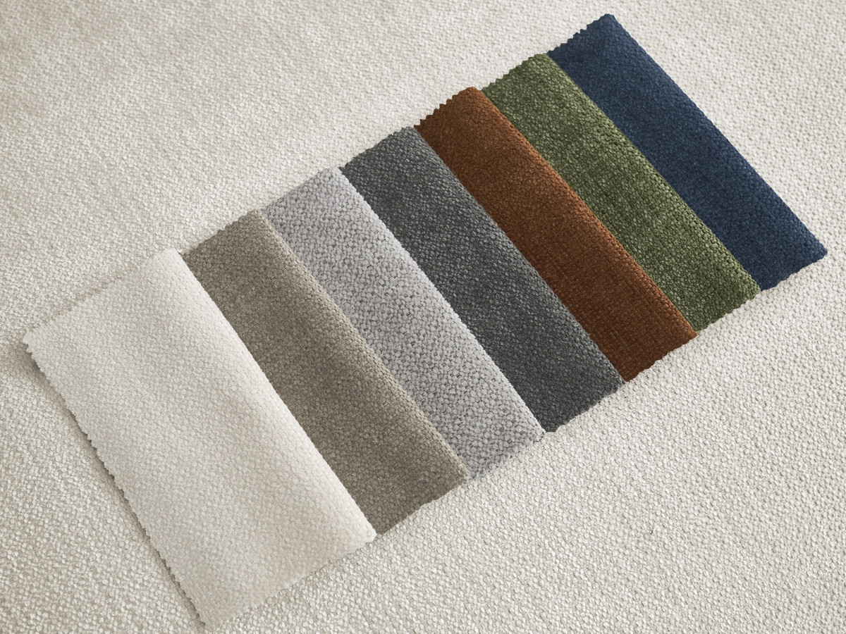 Bobochic Monica Schlafsofa 3-Sitzer mit Bettkasten Stoff Weiß