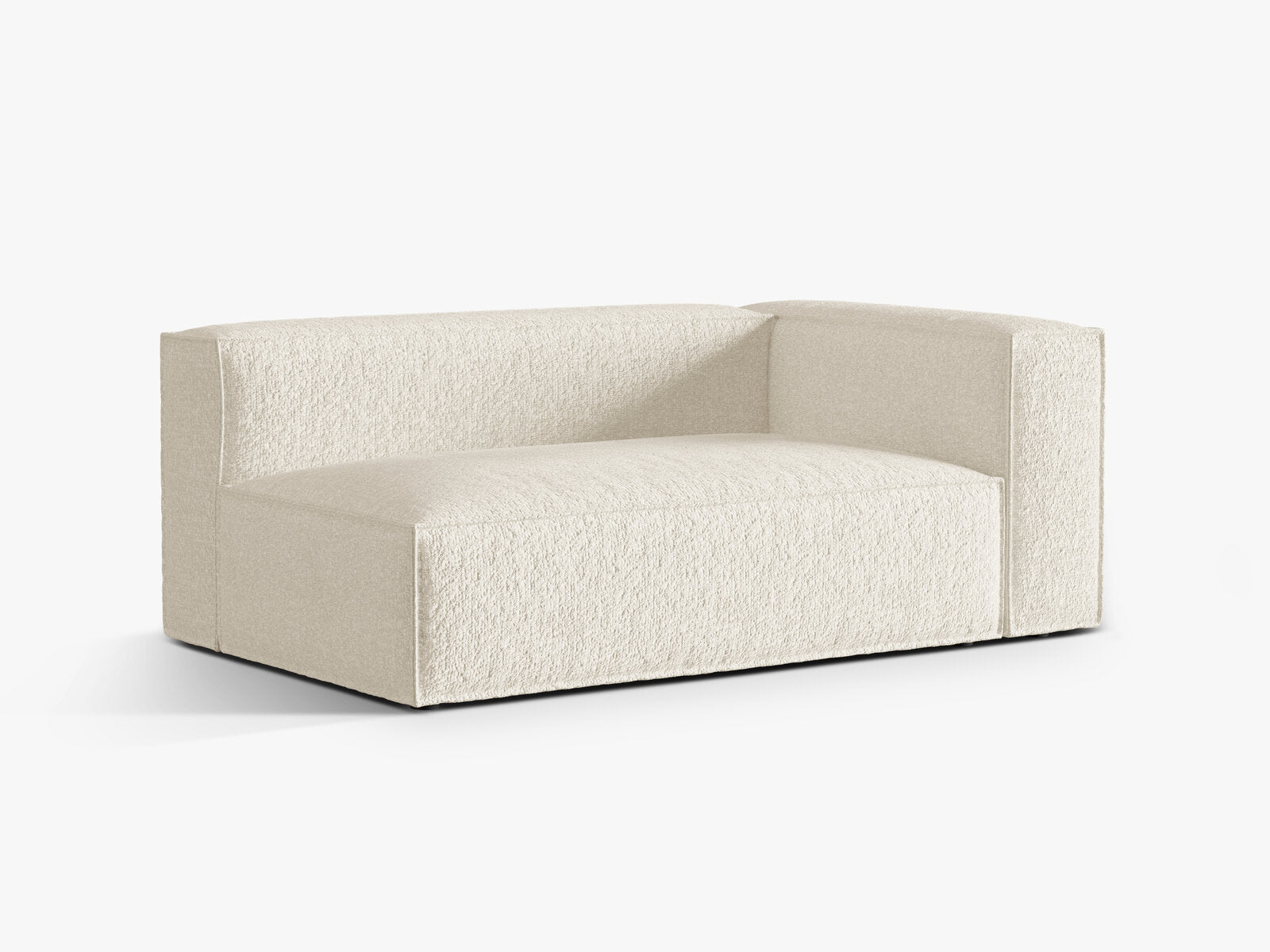 Micadoni Modul Nuria Groß 3-Sitzer Rechts Boucle Elfenbein
