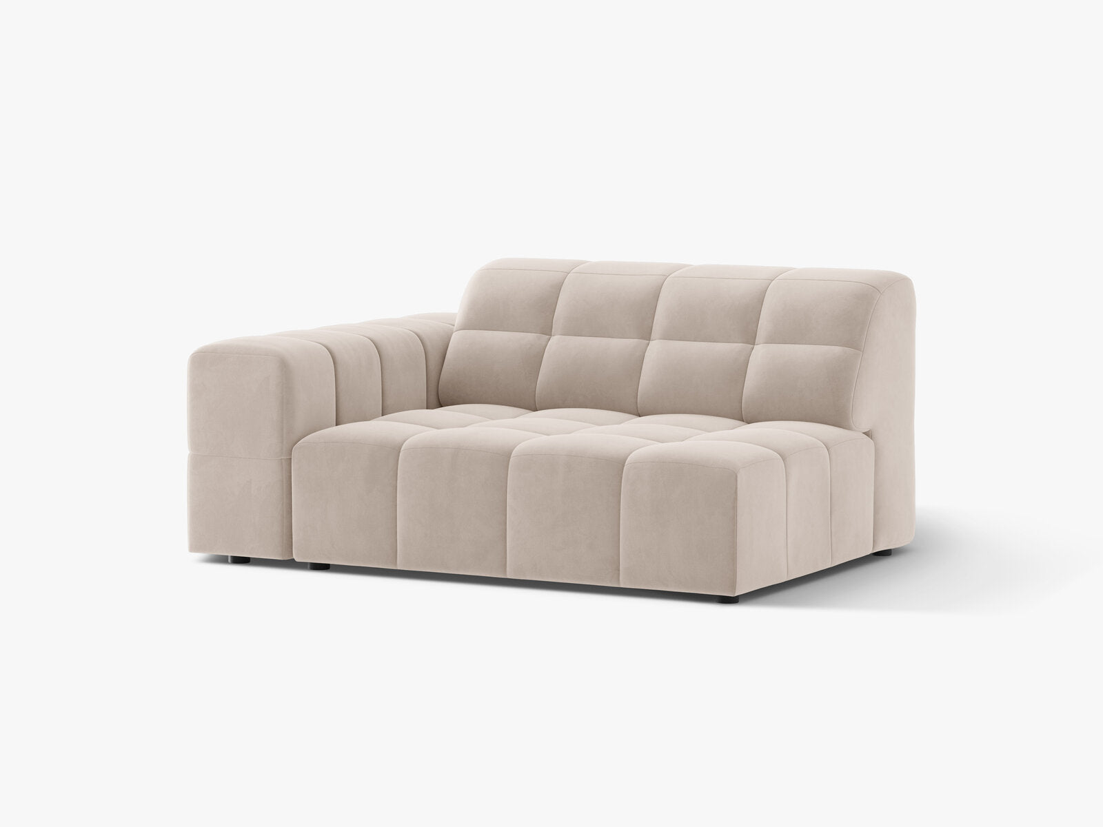 Micadoni Jennifer Sofamodul XL Links Samt Venus Helles Beige