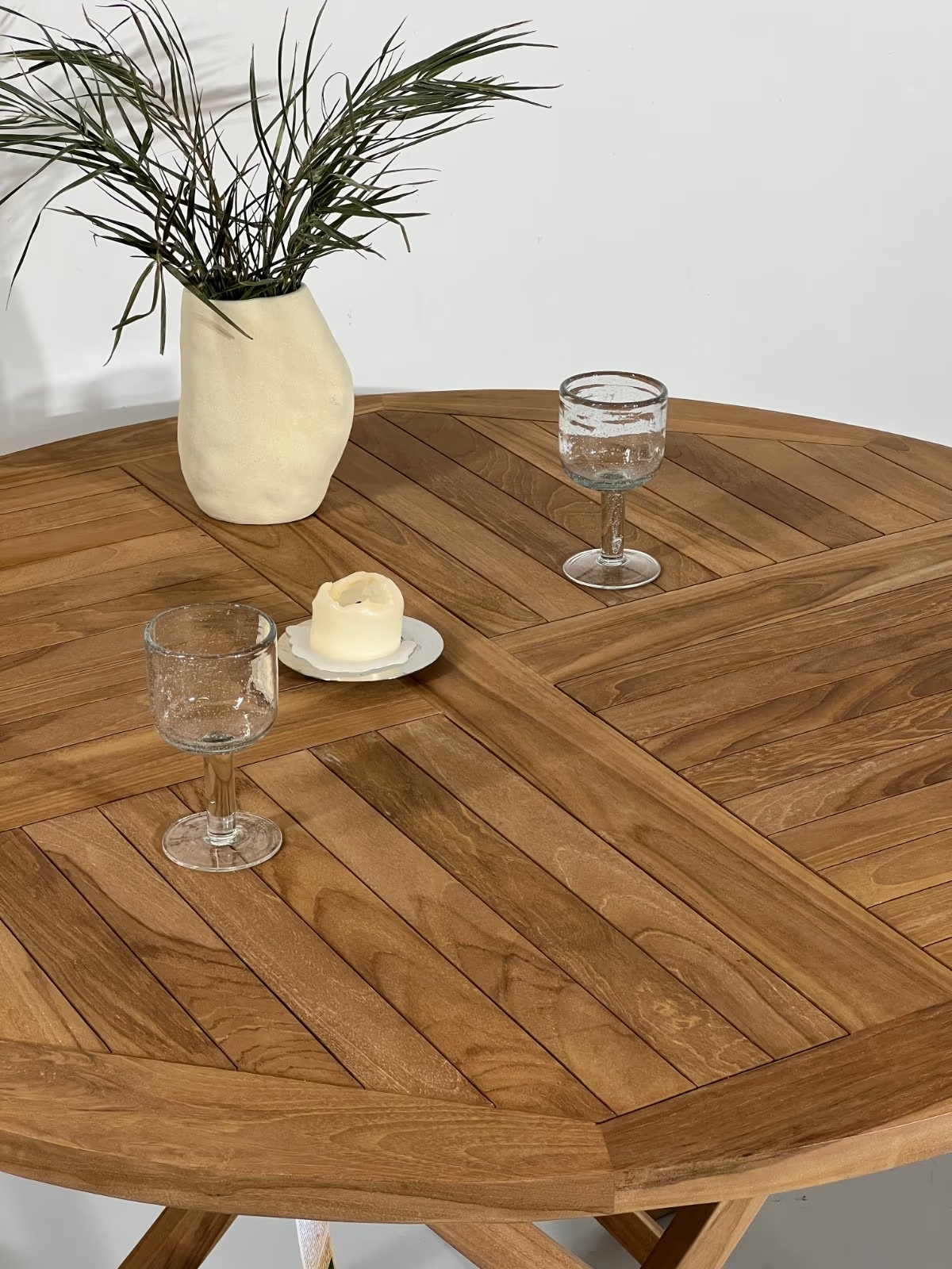 Sunny Smart Klapptisch York rund Teakholz natur 120cm