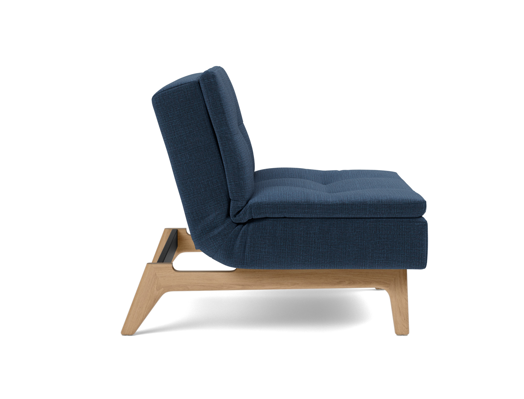 Sessel Dublexo Chenille Esina 414-Indigo-Blue Beine Eiche