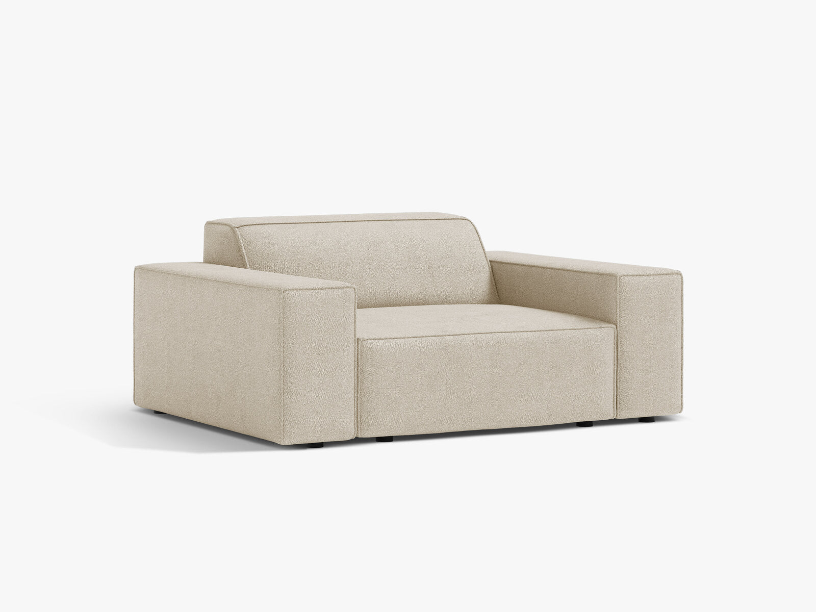 Micadoni Sessel Jodie 1-Sitzer Boucle Baloo Beige