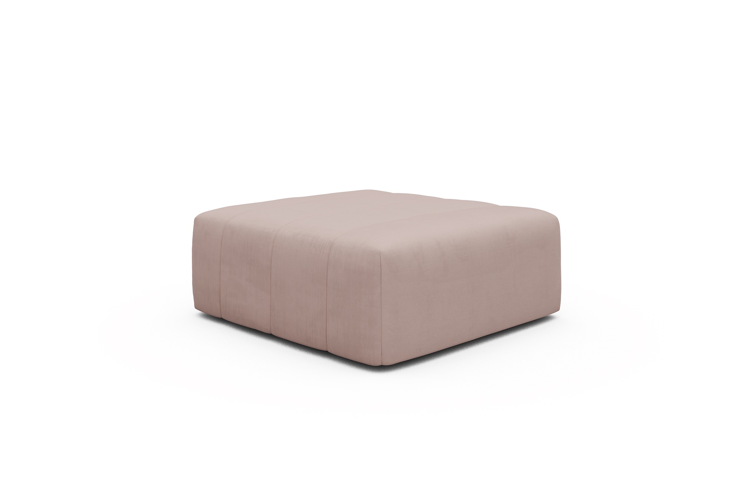 Sitzhocker Hugo Ottomane Cordufine-Blush