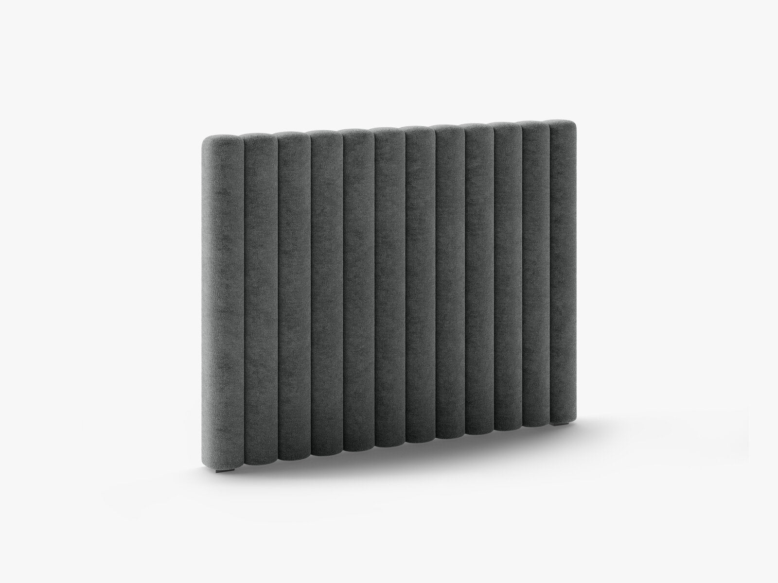 Micadoni Mistero Samtiger Kopfteil 80 cm Chenille Perfect Harmony Dunkelgrau 120x95