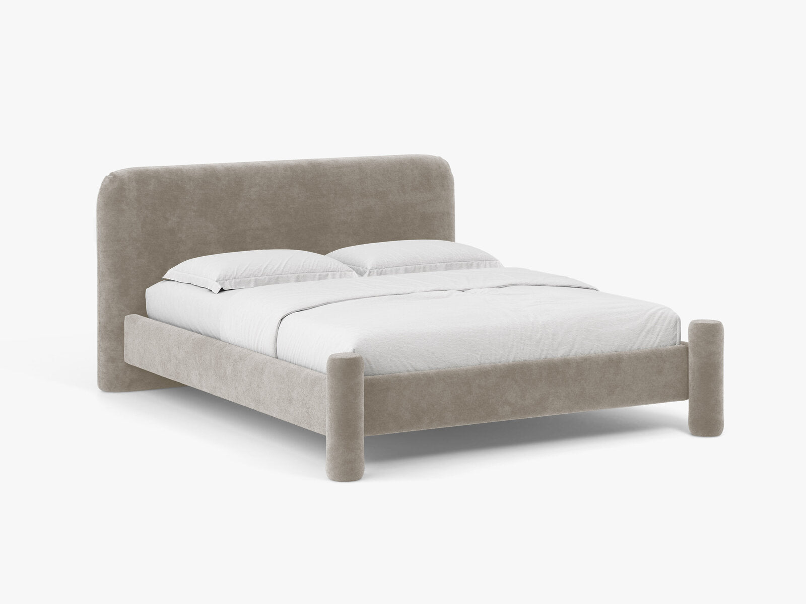 Micadoni Vera Bett mit Kopfteil Chenille Perfect Harmony Beige 140x200