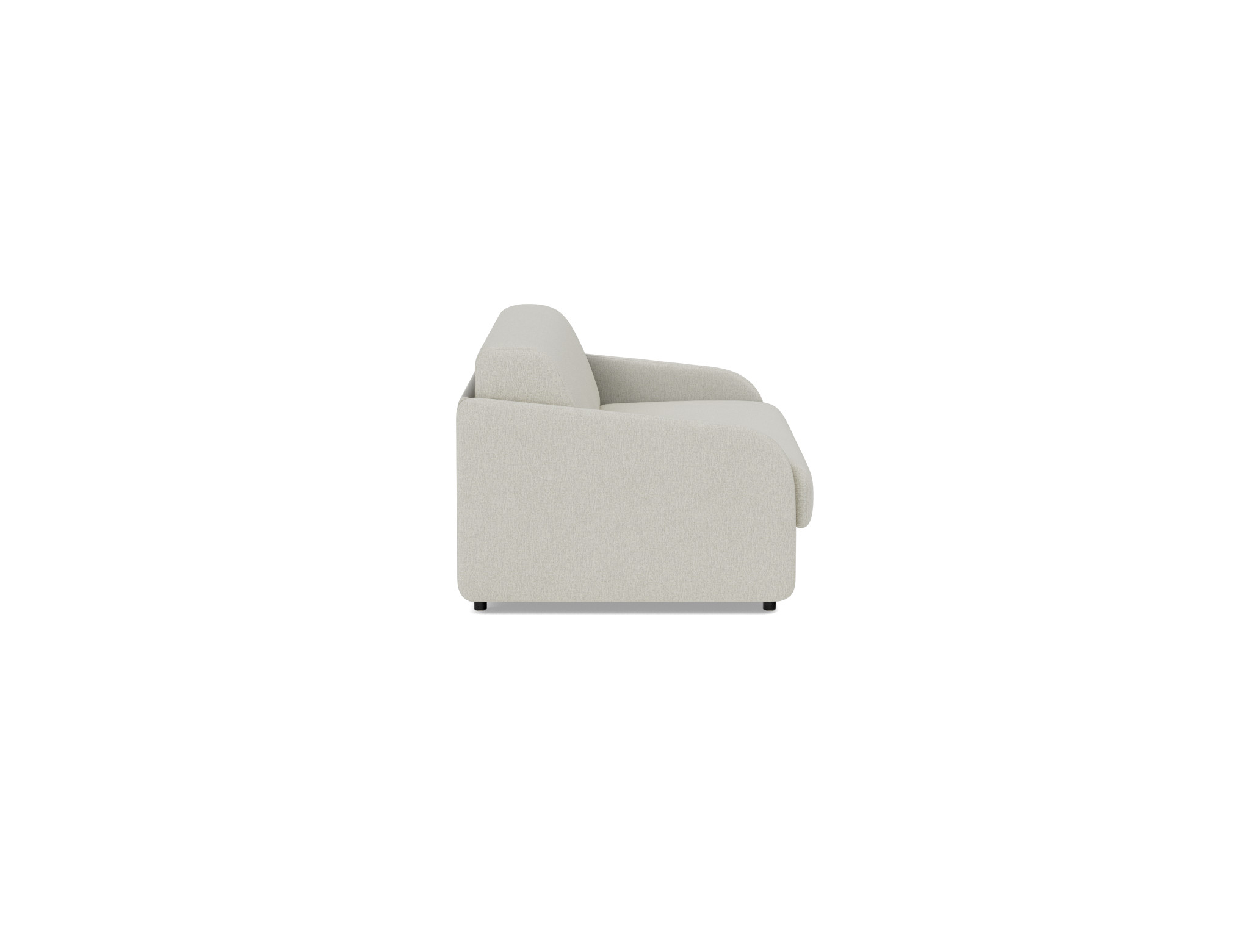 Schlafsofa Eivor mit Memory-Matratze 140 Flachgewebe Mixed Dance 527-Natural