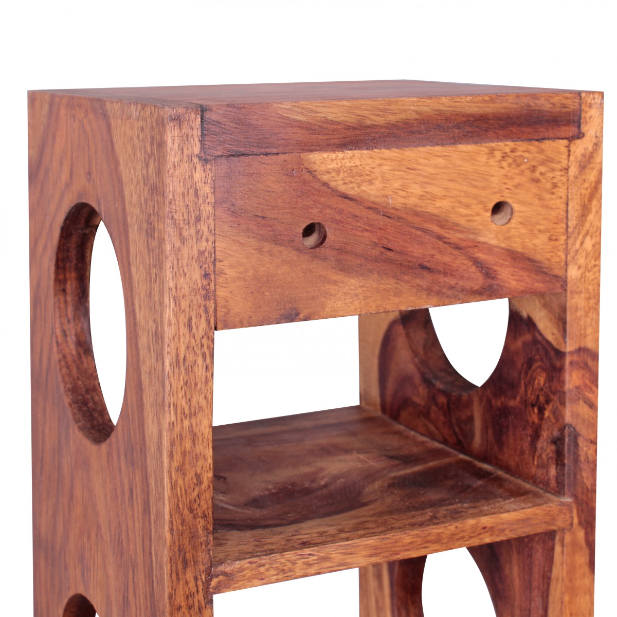 Standregal Aalvik Massivholz Sheesham 15 × 15 × 70 cm