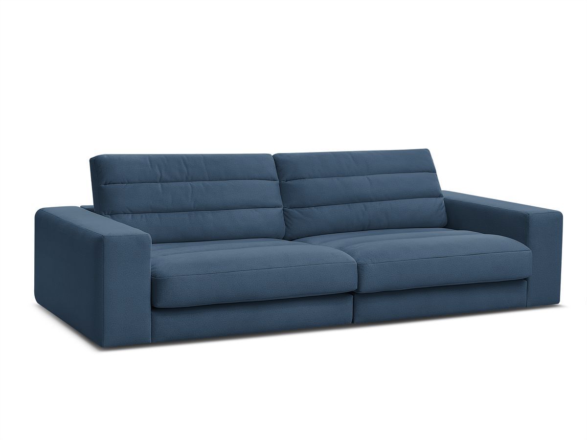 Bobochic Sierra Sofa 3-Sitzer Samt Dunkelblau