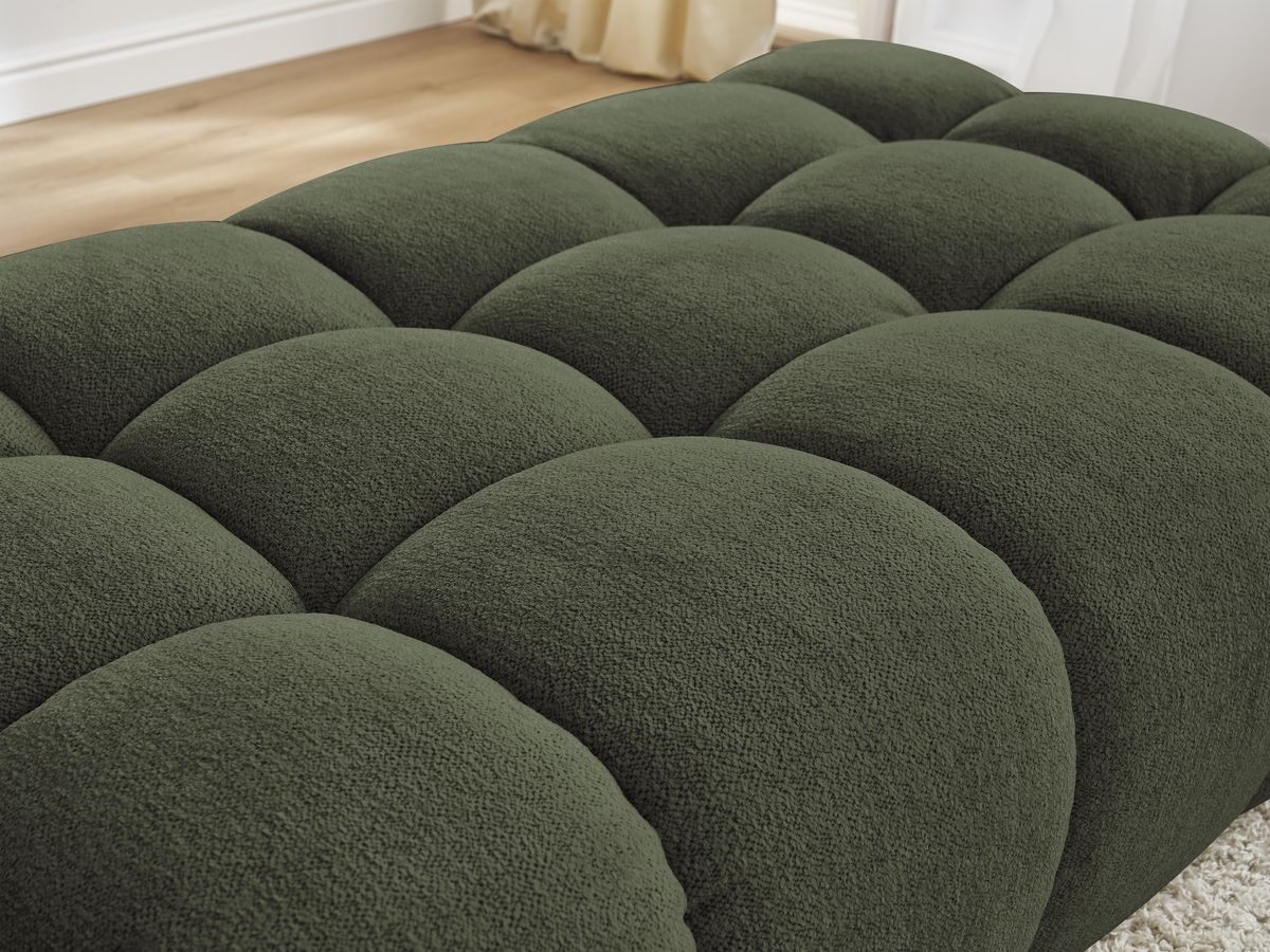 Bobochic Everest Pouf 166 × 100 cm Melange-Stoff Grün