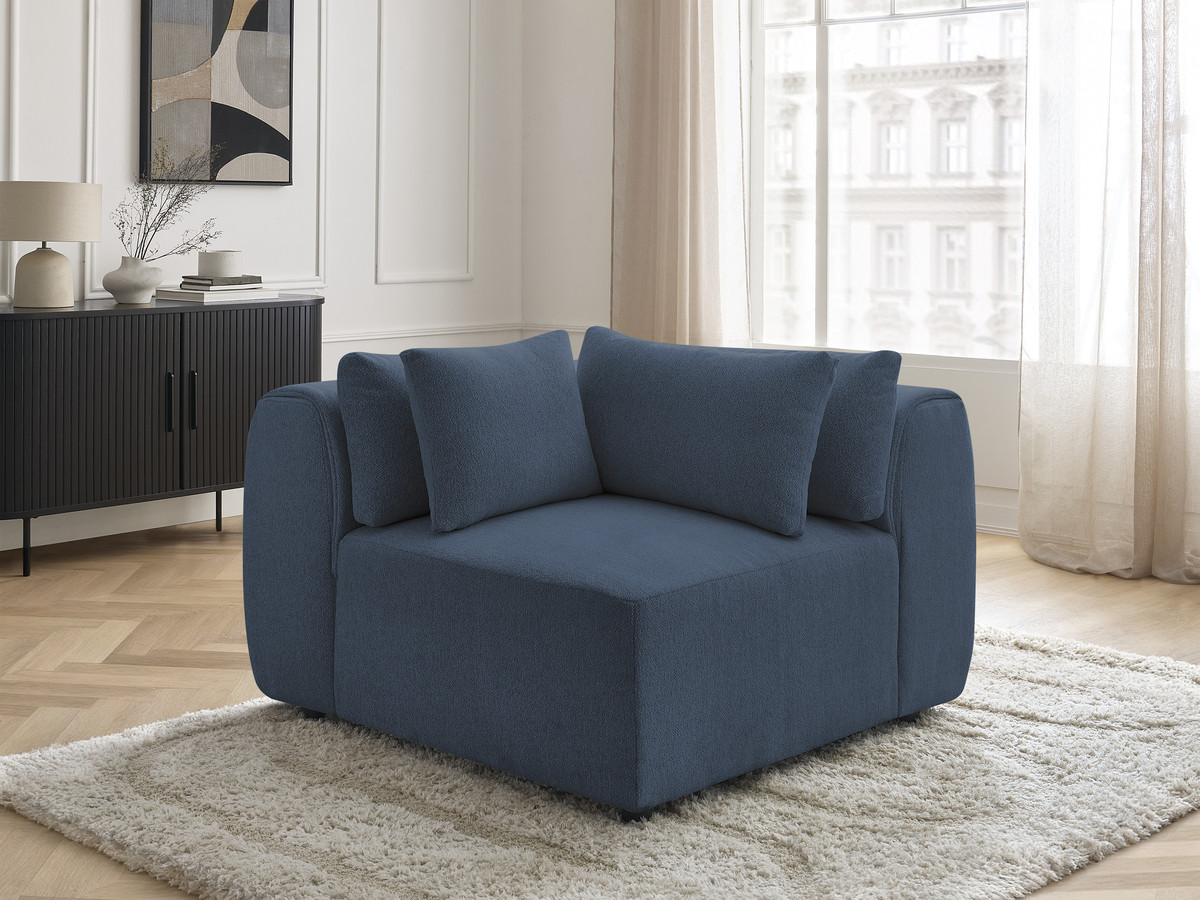 Bobochic Jana Eckmodul Melange-Stoff Blau
