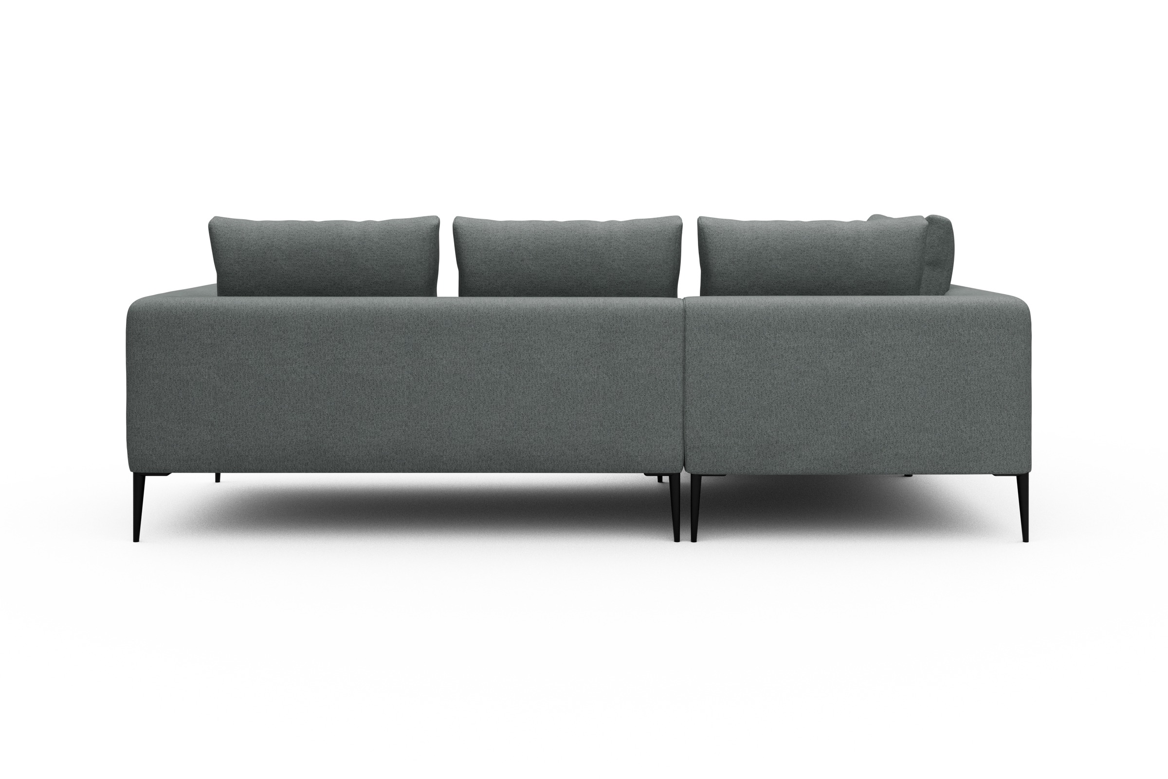 Ecksofa Paul Relax-Ecke links mit 2-Sitzer Denari-Soft-Grey