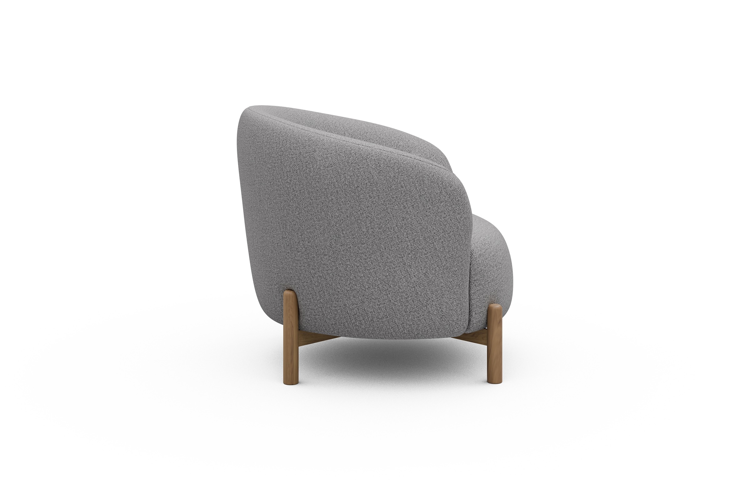 Sessel Ronda Holzbeine Eiche Natur Sama-Grey