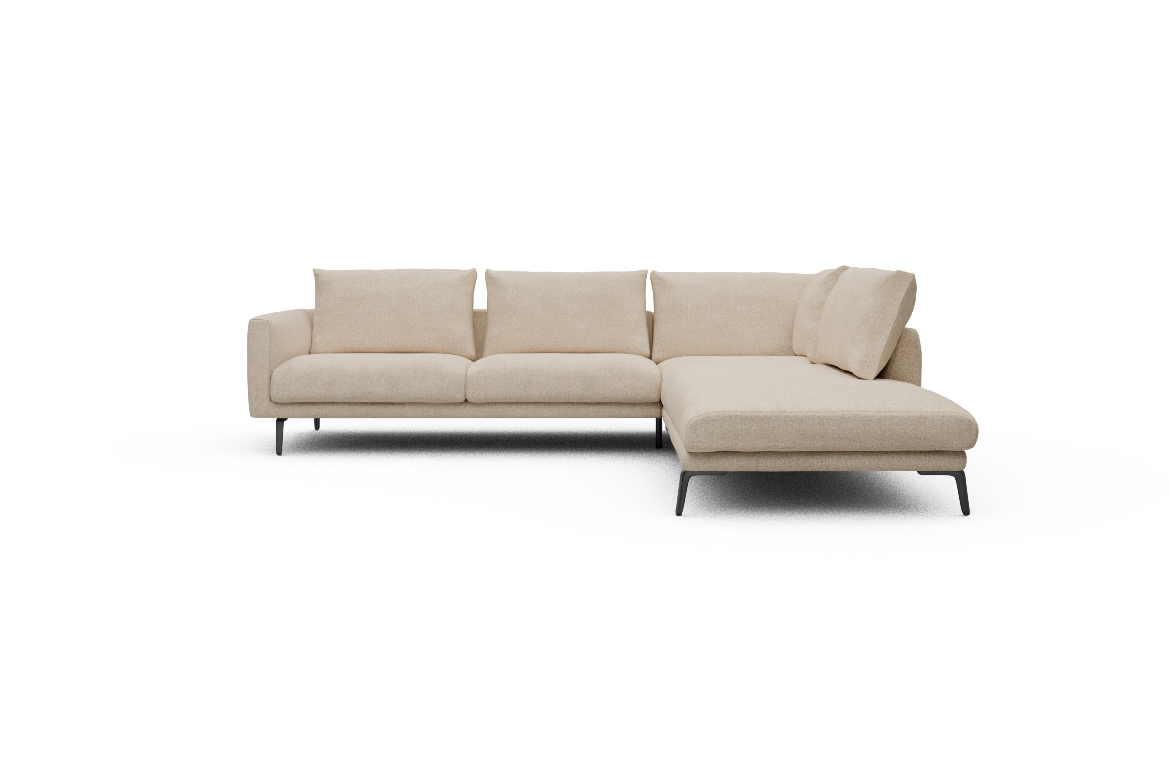 Skandi Home Ecksofa Karl Relax-Ecke rechts mit 2,5-Sitzer Casone-Natural-Beige moebelfaktor