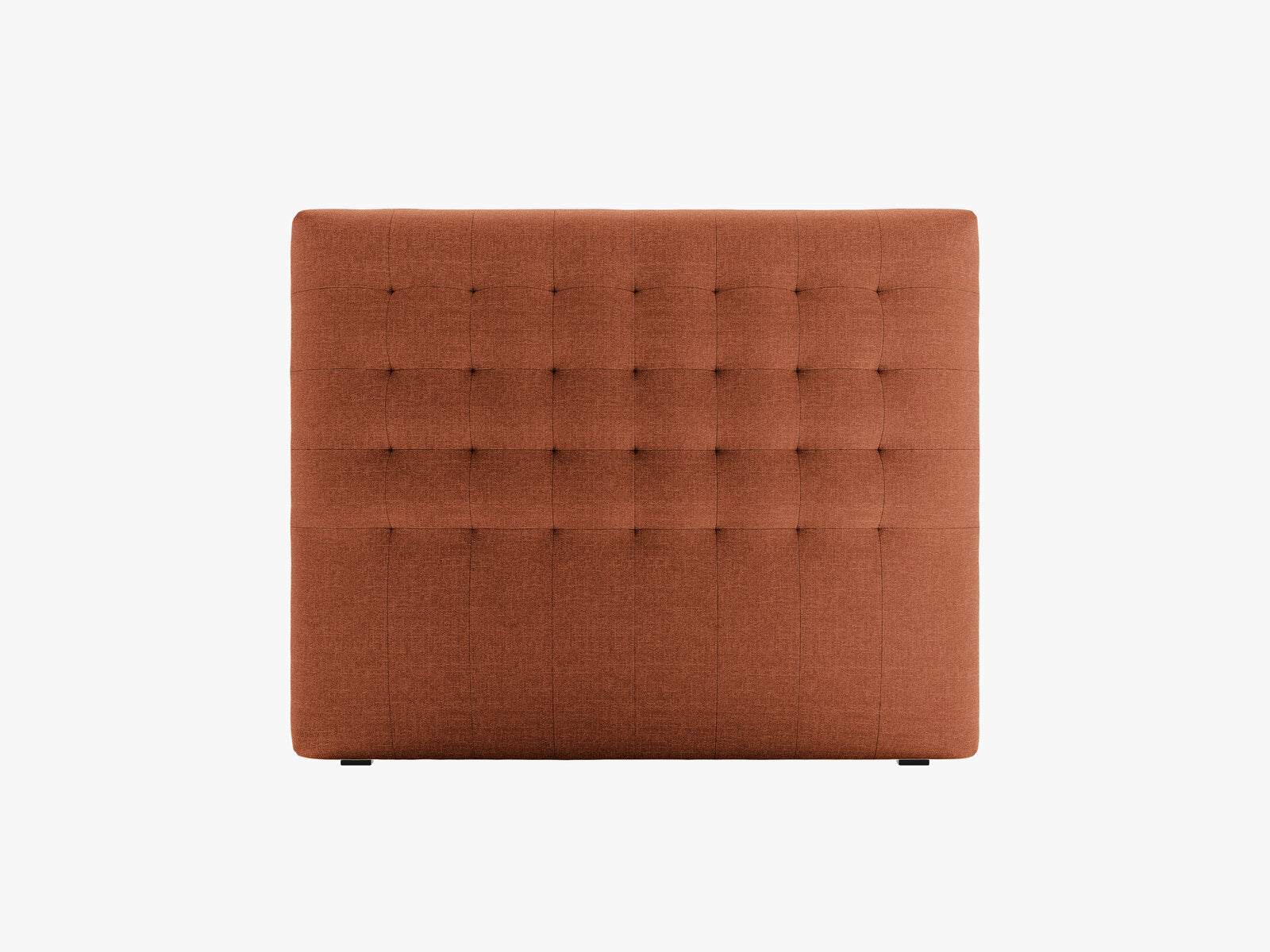 Micadoni Nova Samtiger Kopfteil 120 cm (H 95 cm) Strukturierter Stoff Liberty Ziegel 120x95